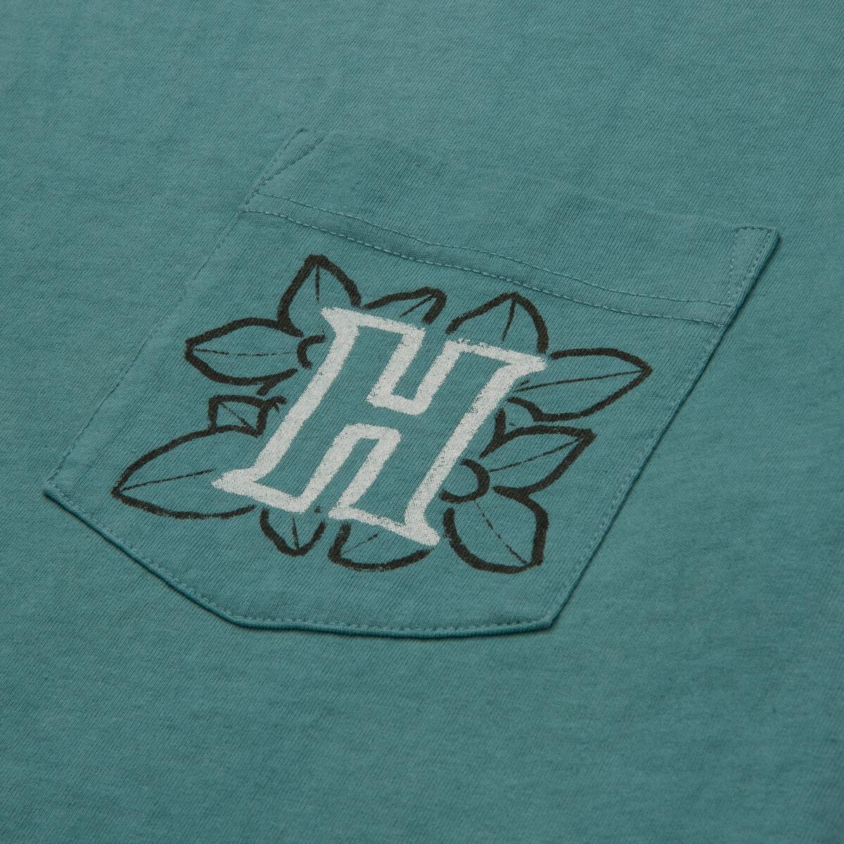Honor The Gift Floral Pocket T-Shirt - Teal