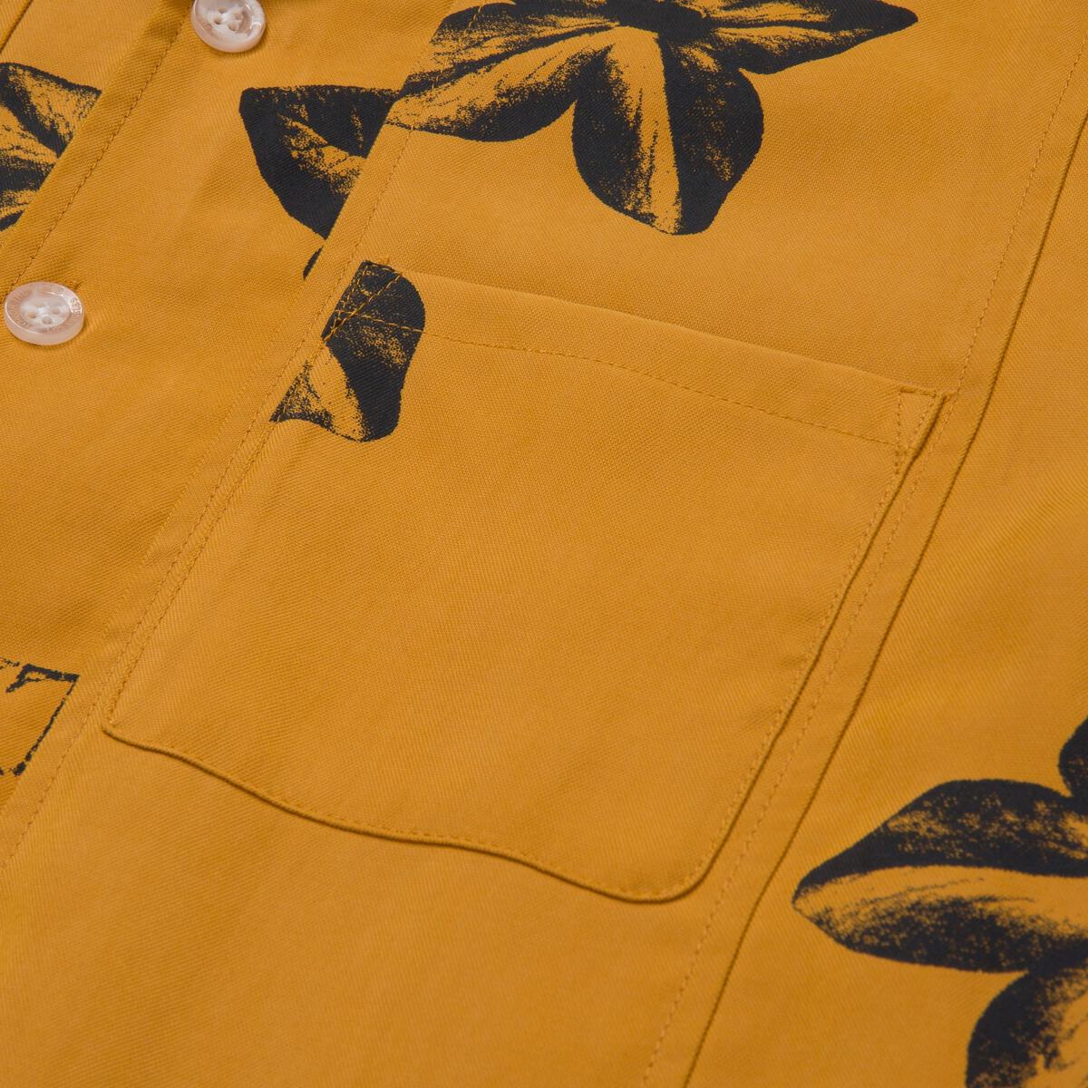 S/S Tobacco Woven Shirt - Mustard