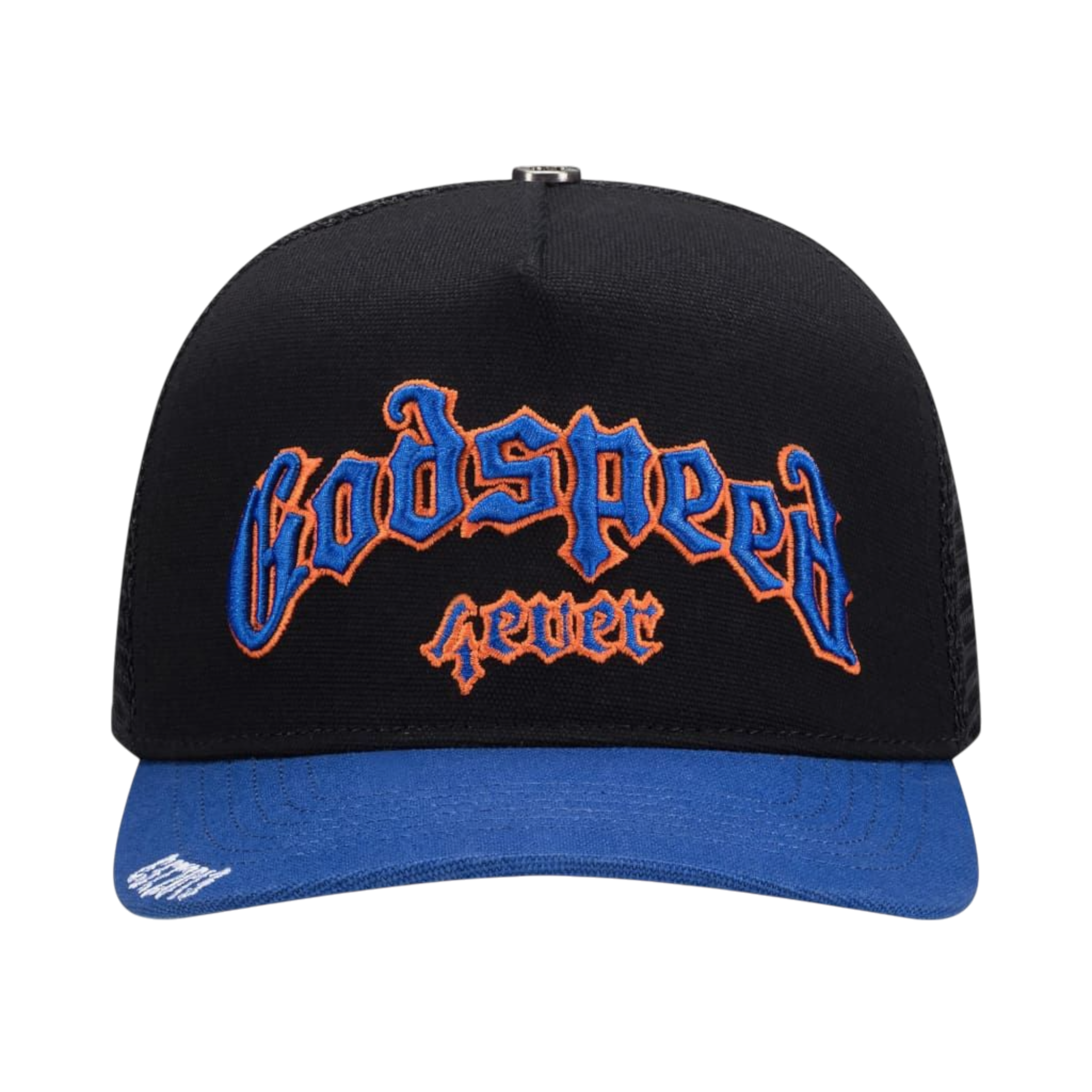 Godspeed Forever Trucker Hat (Black/Blue/Orange)