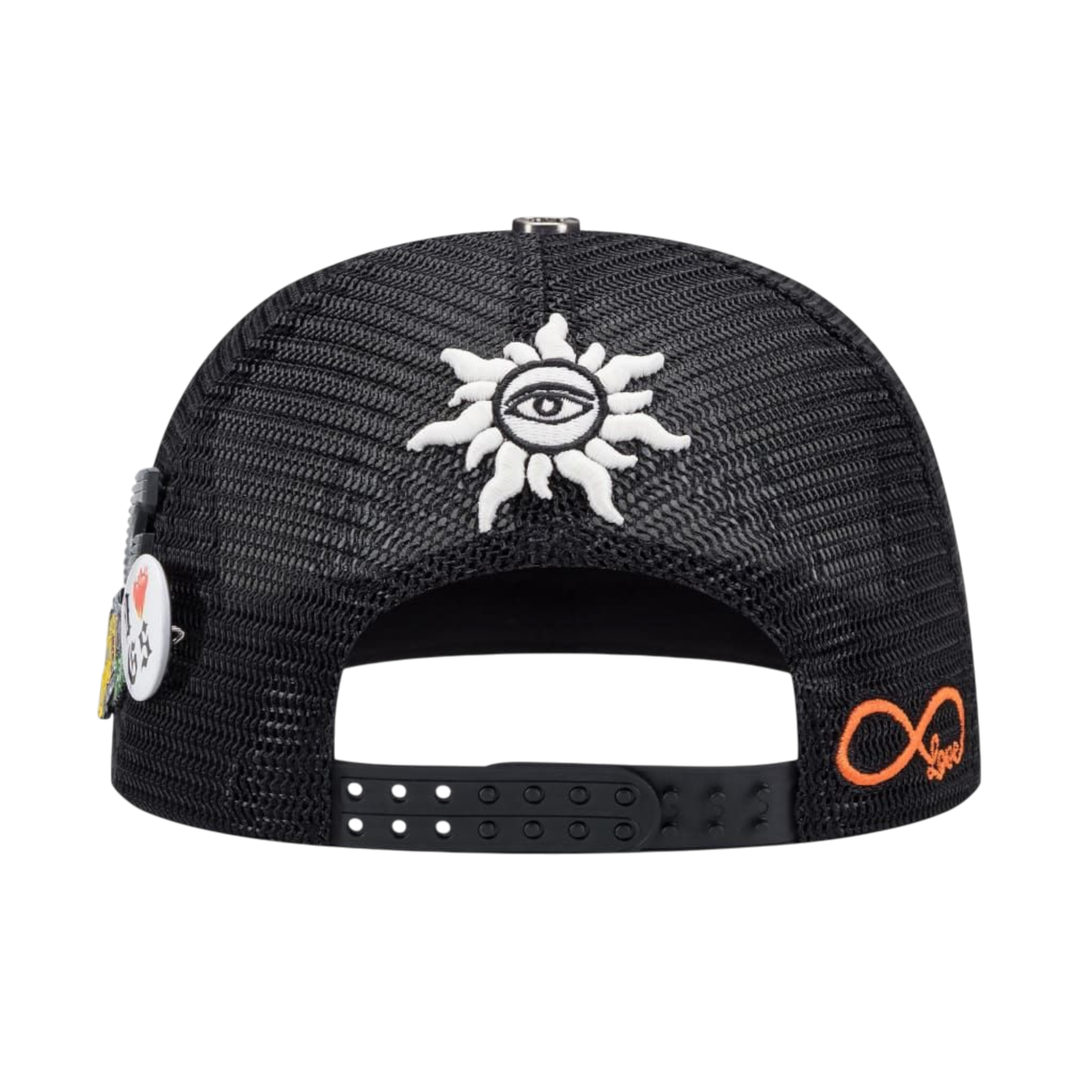 Godspeed Forever Trucker Hat (Black/Blue/Orange)