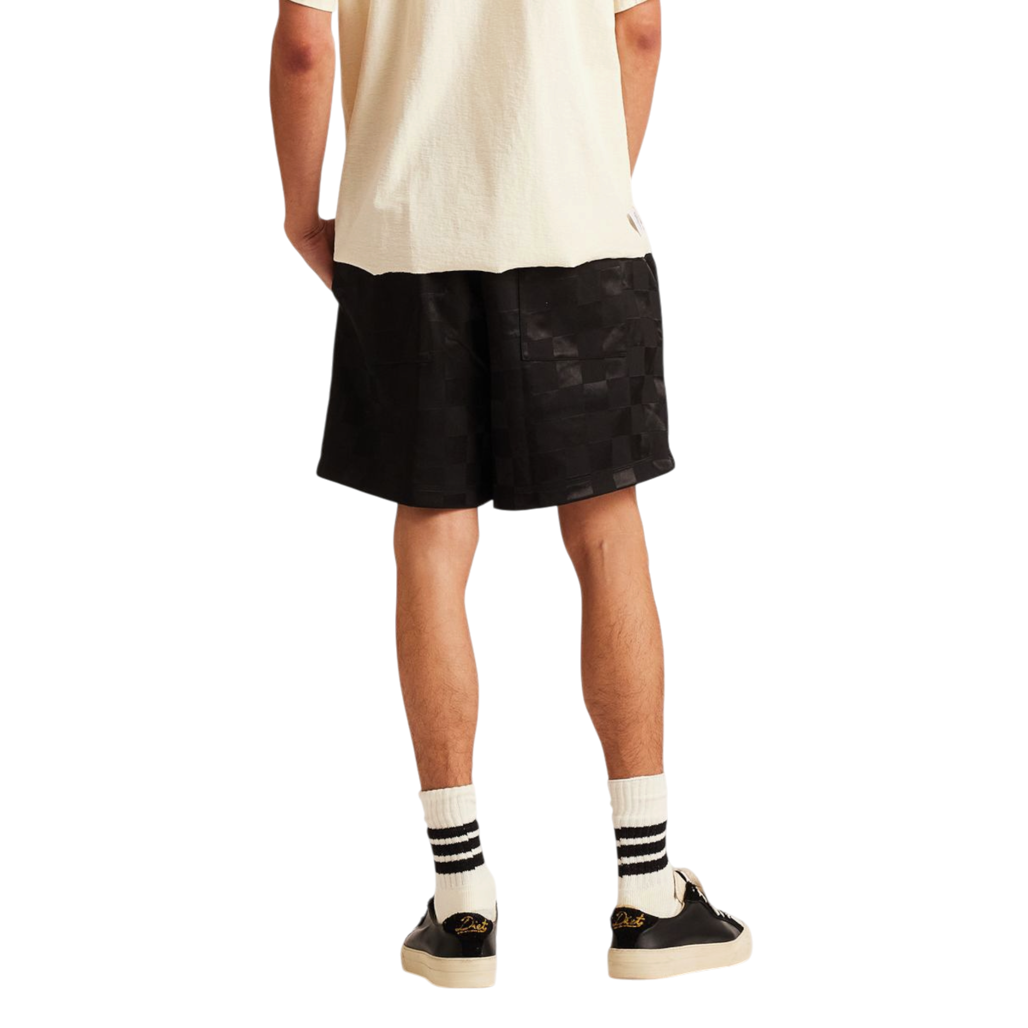 Diet Starts Monday Checkered Nylon Short