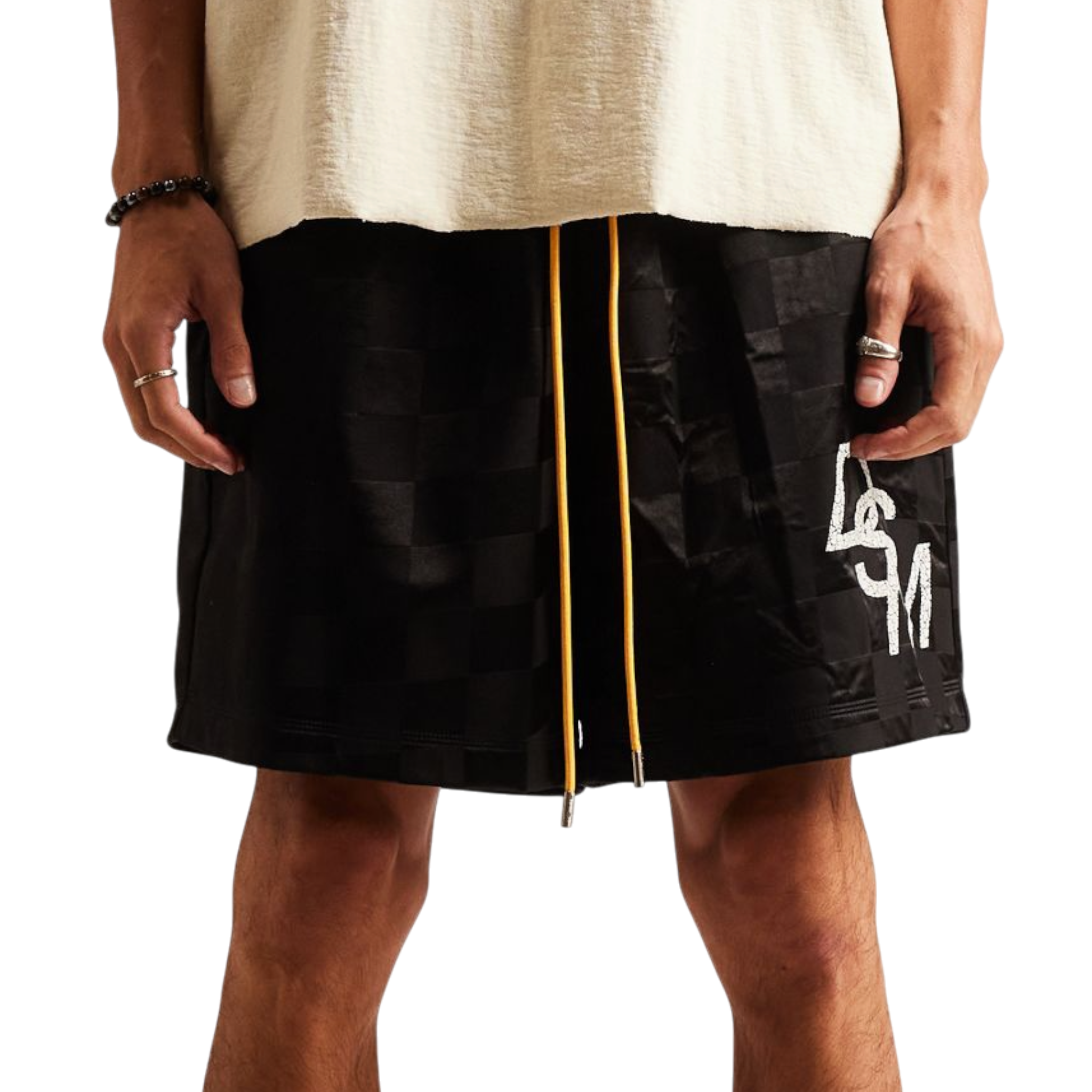 Diet Starts Monday Checkered Nylon Short