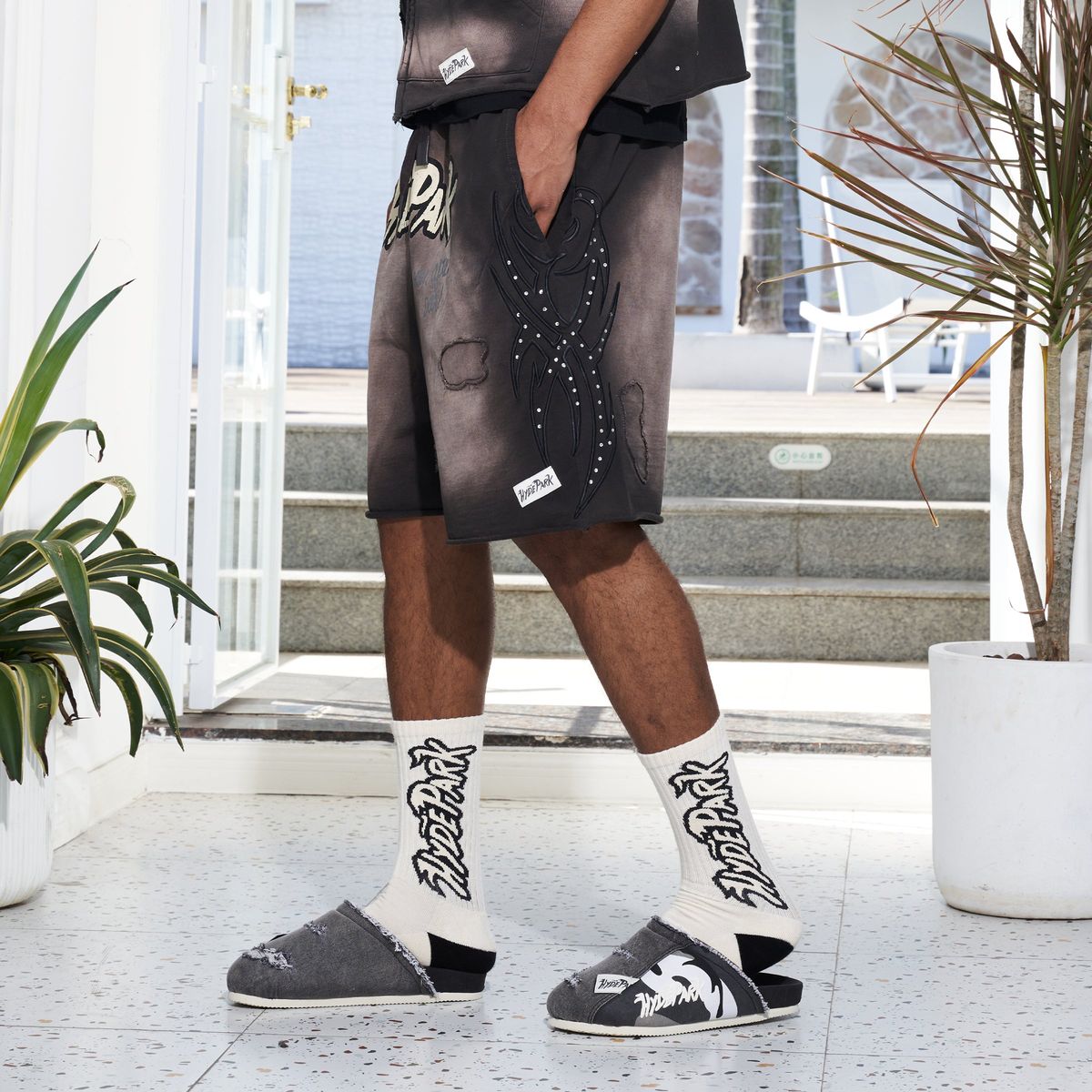 Hyde Park Posted Up Shorts 2.0 Tribal - Black