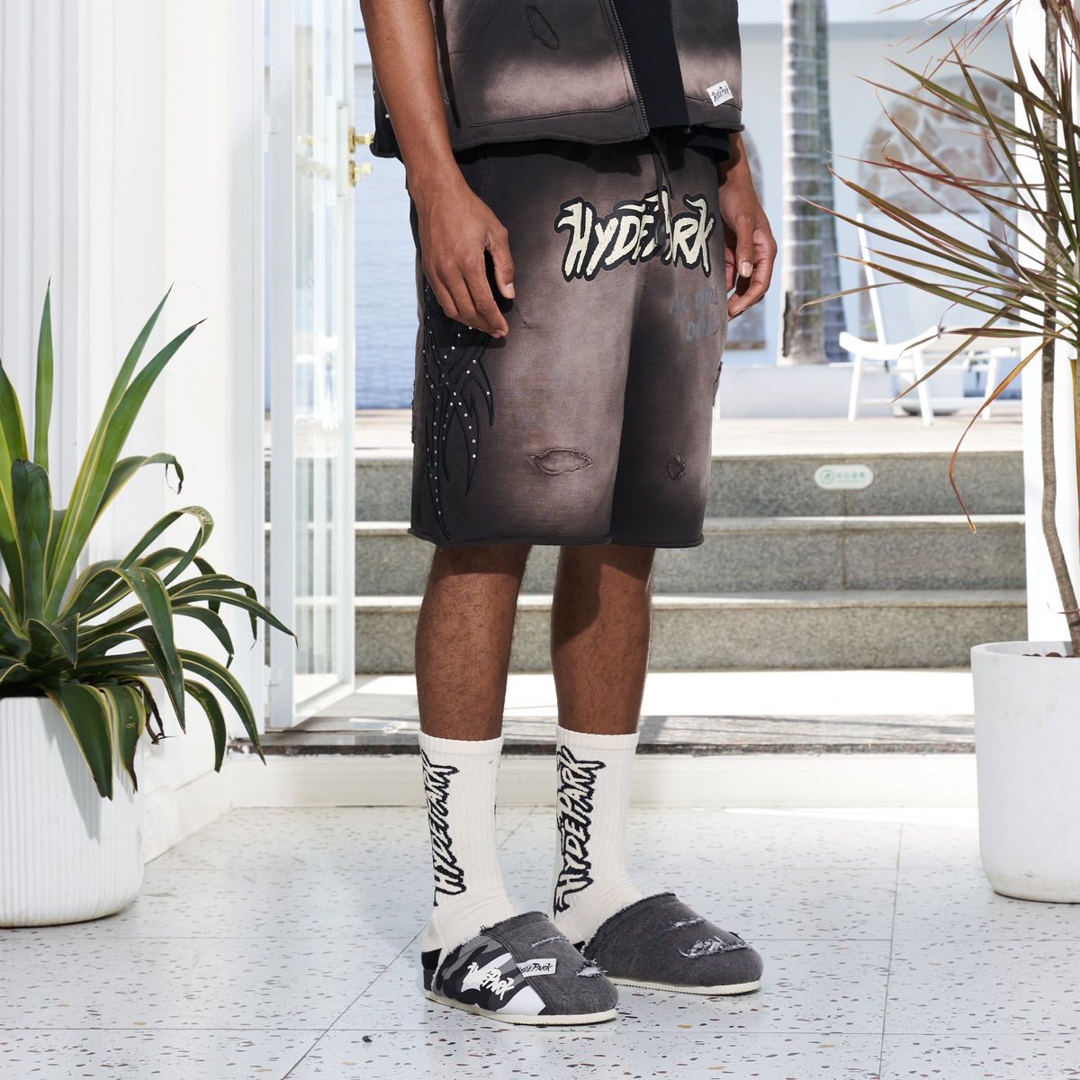 Posted Up Shorts 2.0 Tribal - Black