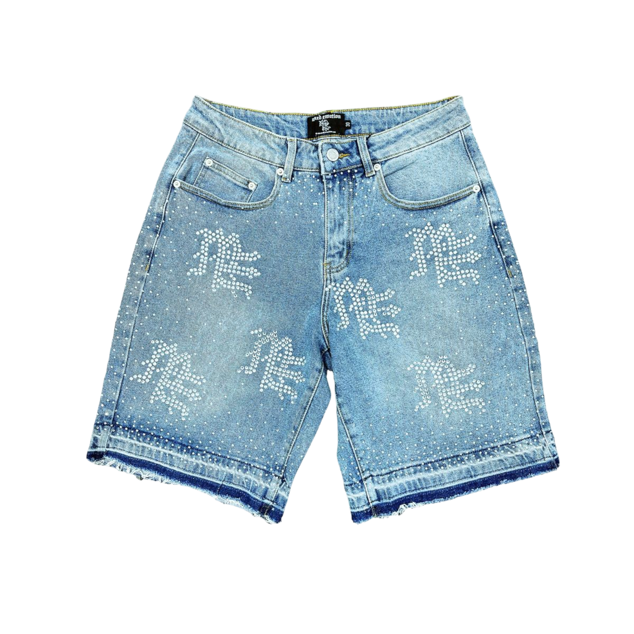 Mixed Emotions Rhinestone Denim Shorts