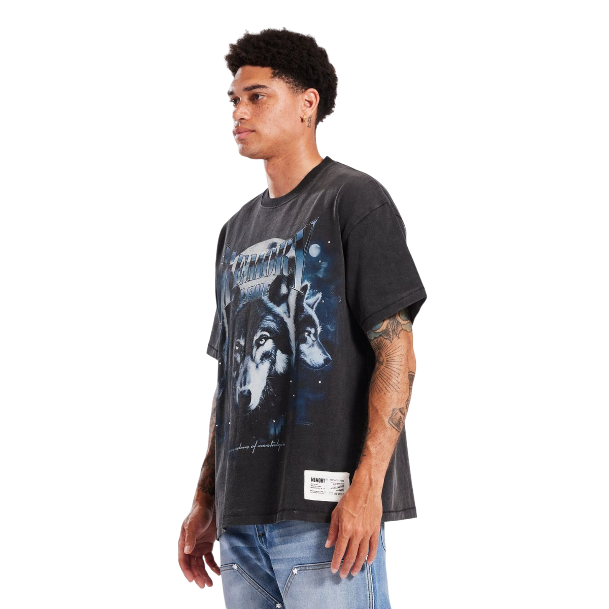 Memory Lane The Pack Crystals Tee