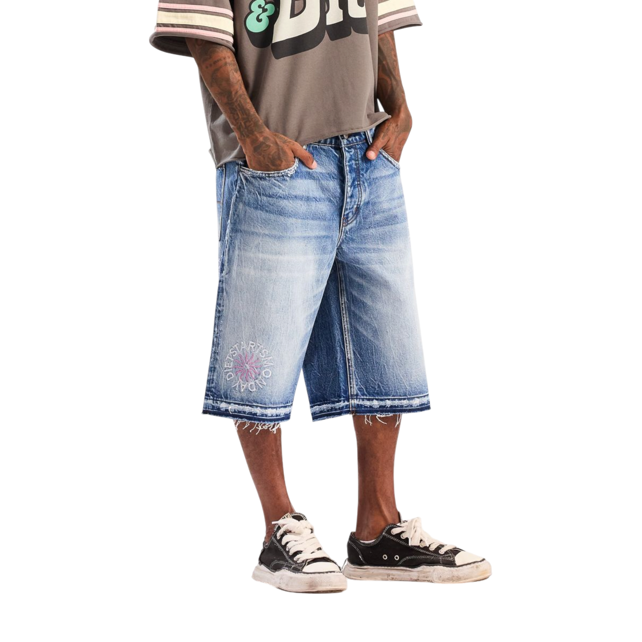 Diet Starts Monday Sol Denim Shorts - Indigo