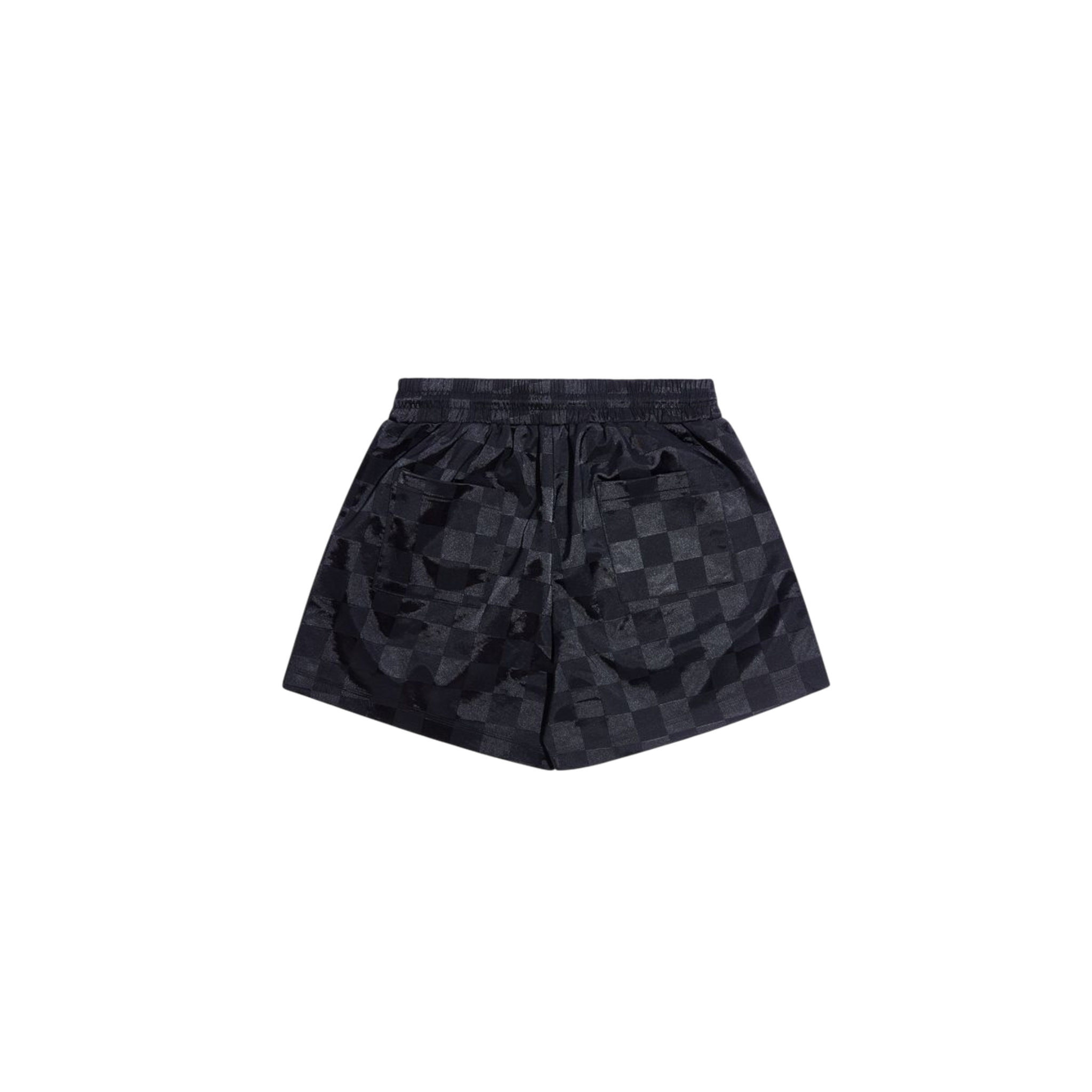 Diet Starts Monday Checkered Nylon Short