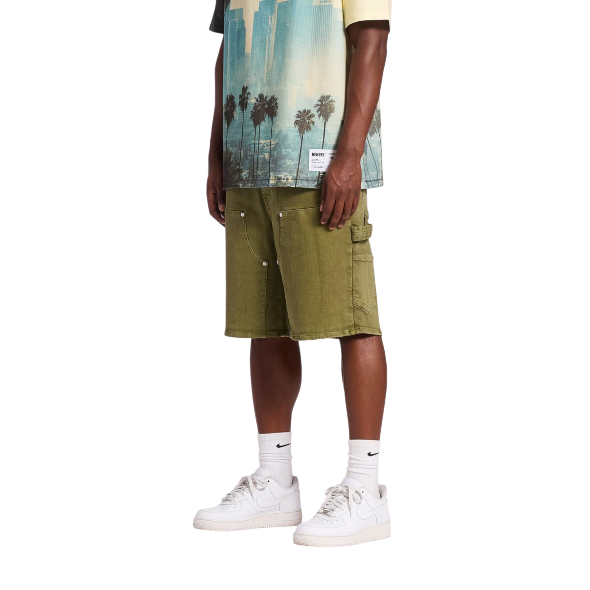 Memory Lane Carpenter Denim Shorts (Oilive)