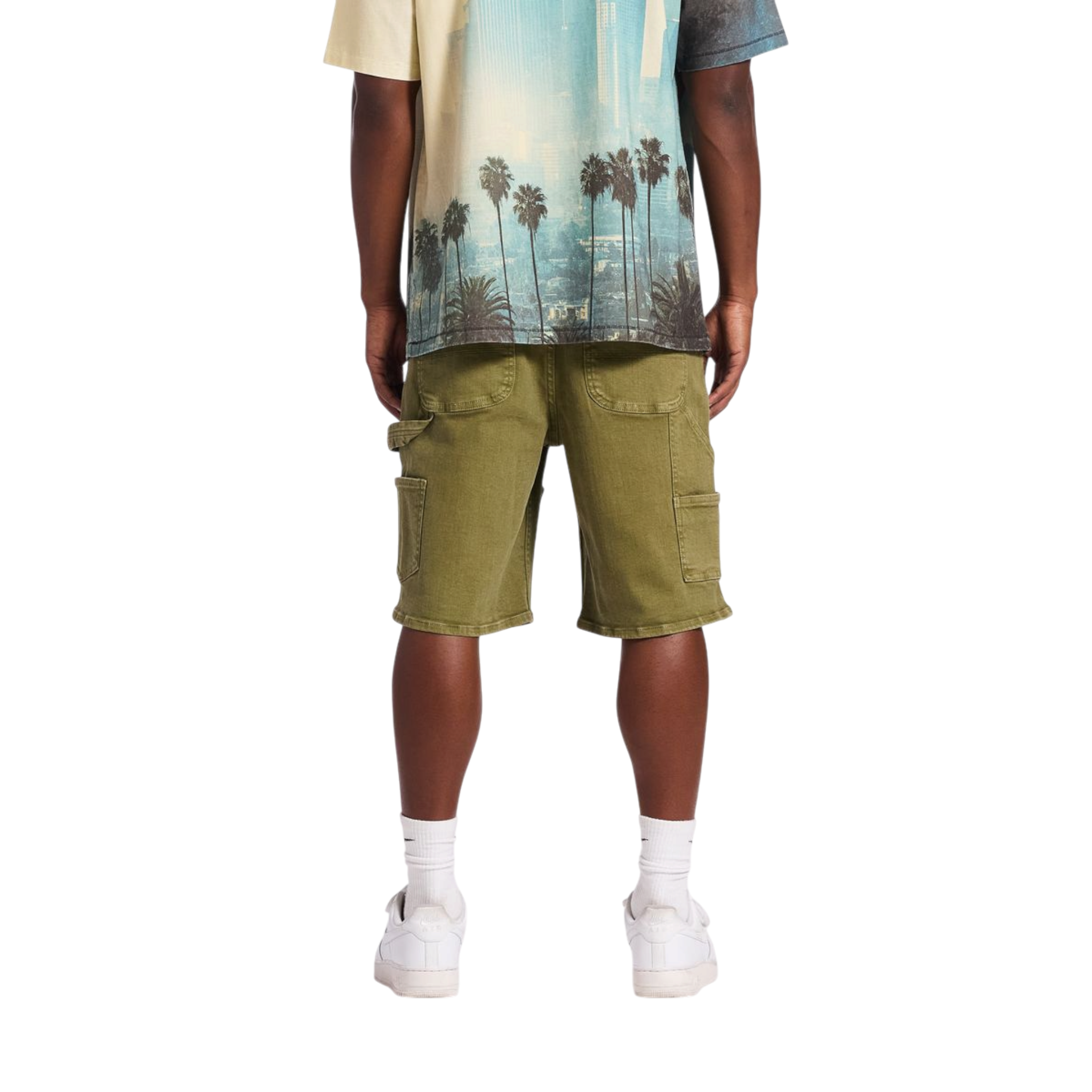 Memory Lane Carpenter Denim Shorts (Oilive)