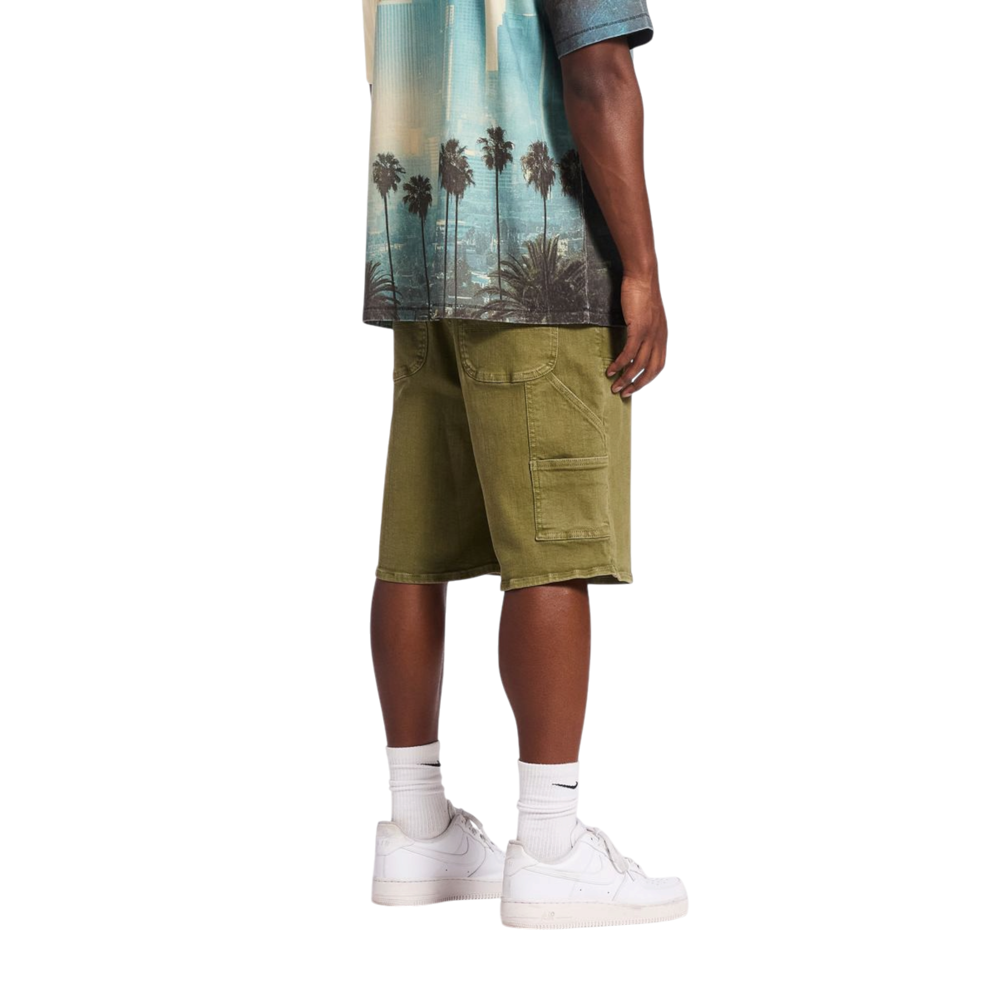 Memory Lane Carpenter Denim Shorts (Oilive)