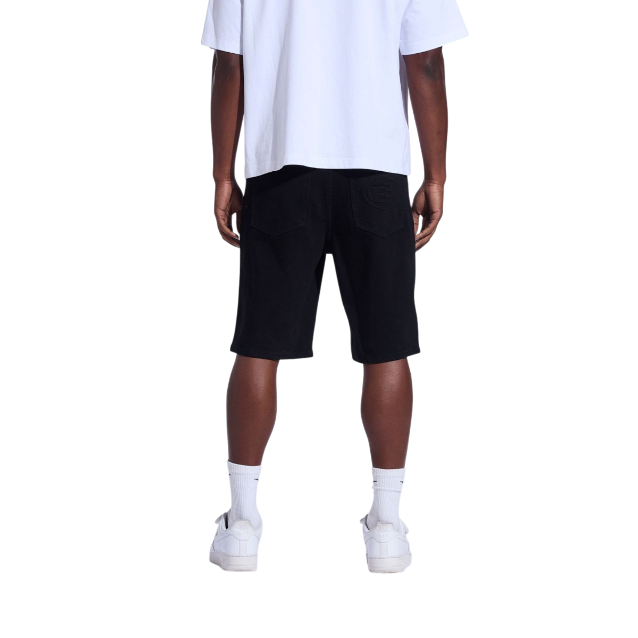 Crysp Denim Rod Shorts (Black)