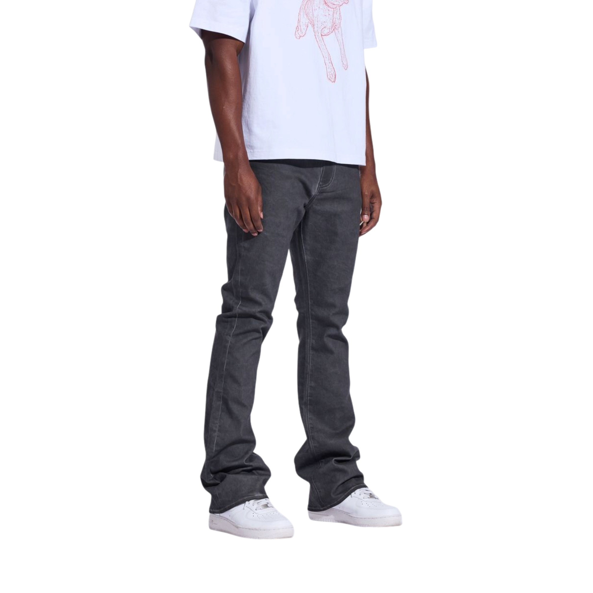 Crysp Denim Arch Flare (Grey Wax)