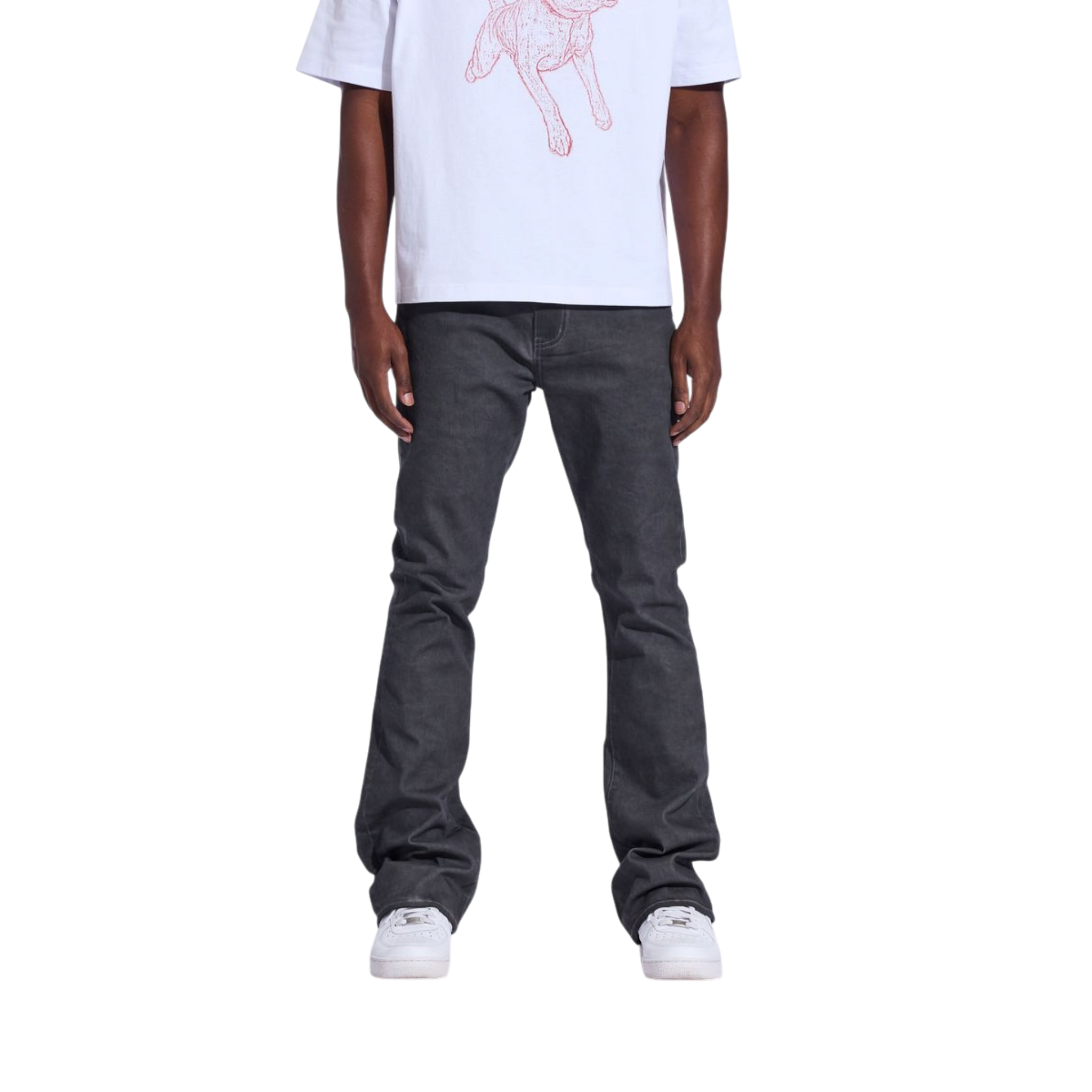 Crysp Denim Arch Flare (Grey Wax)