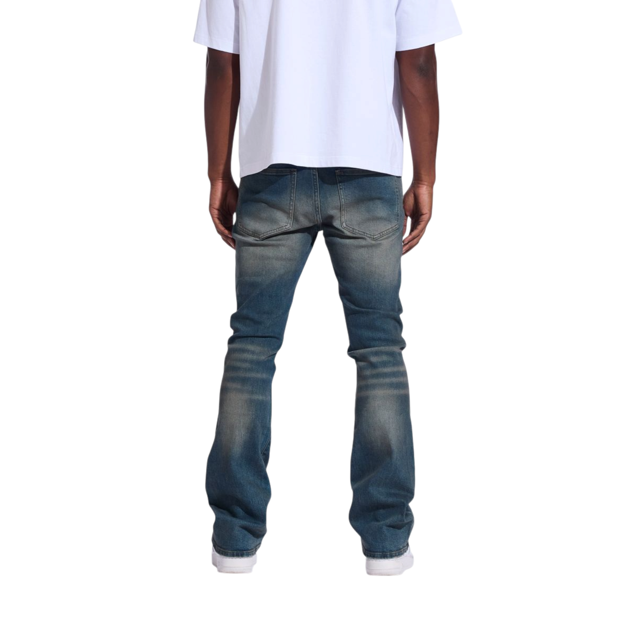 Crysp Denim Arch Flare (Blue Wax)