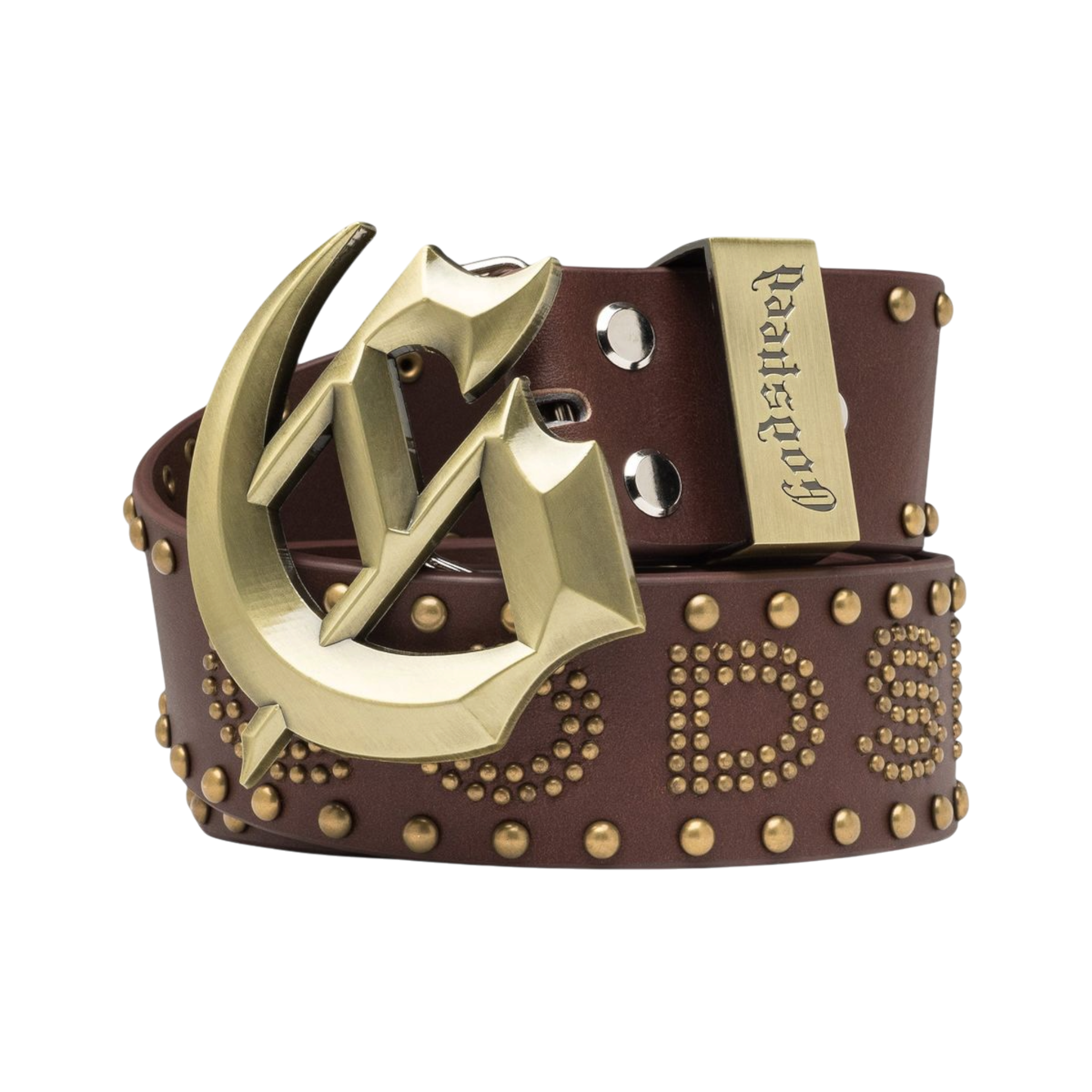 Godspeed Forged GS Studded Belt (Brown)