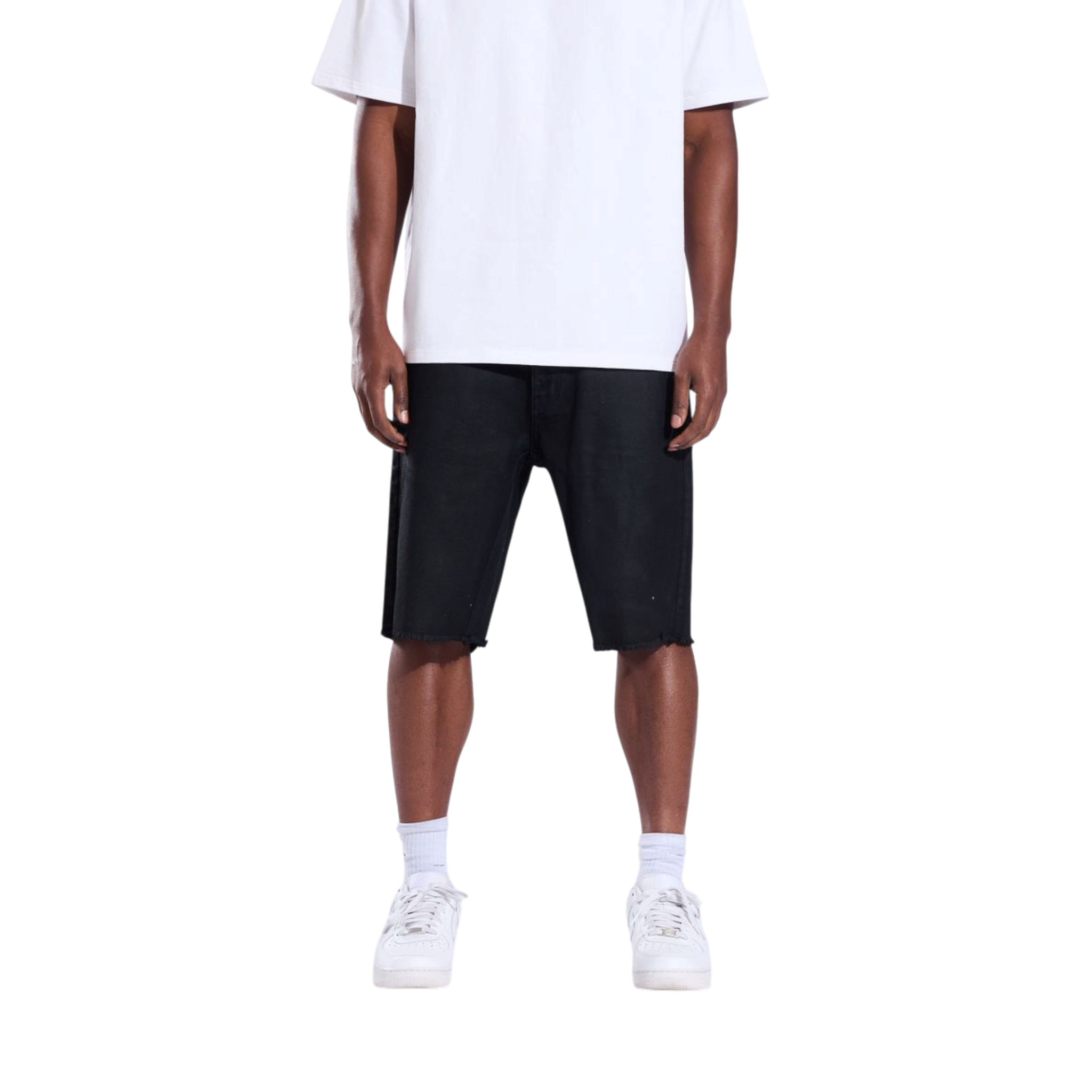 Crysp Denim Cena Jet Black Wax Shorts
