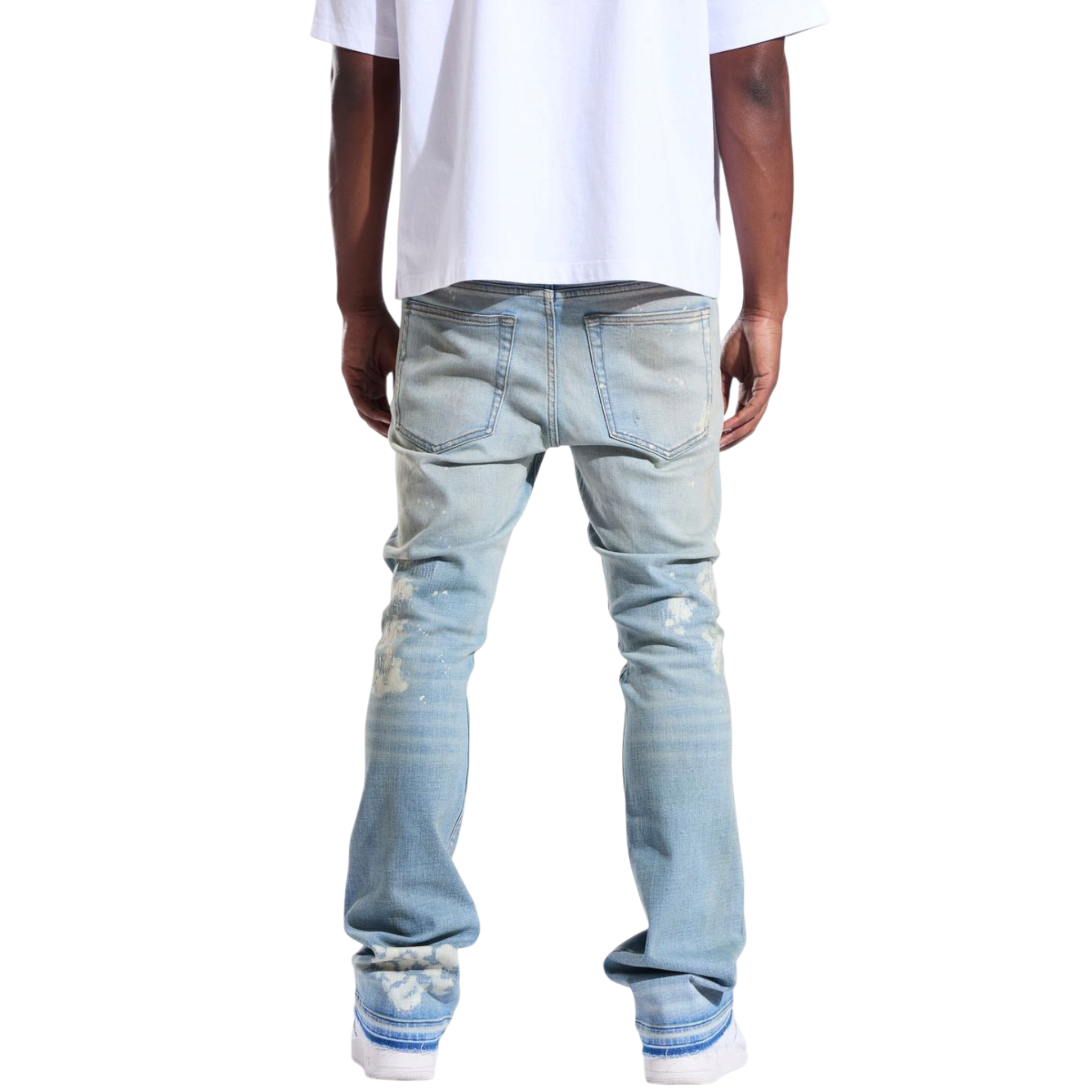 Crysp Denim Arch Flare (Light Blue)