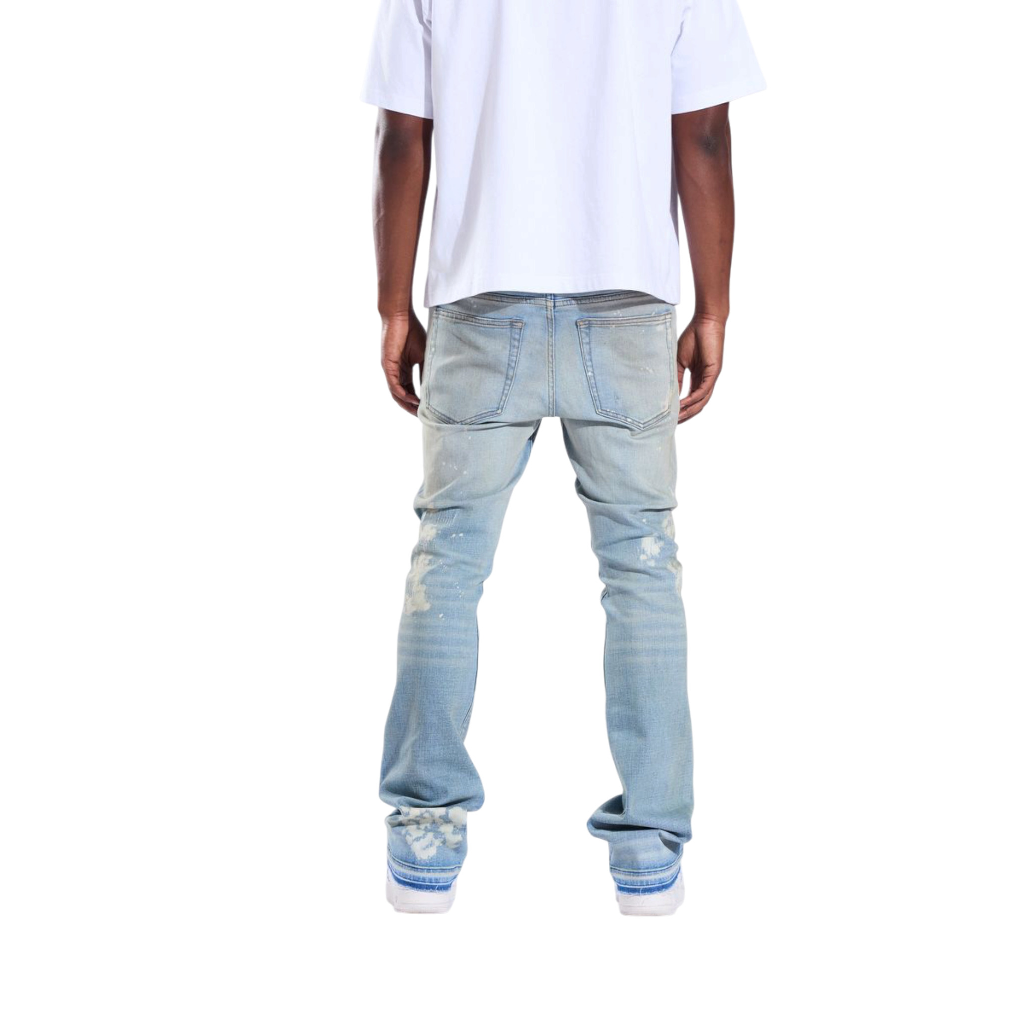 Crysp Denim Arch Flare (Light Blue)