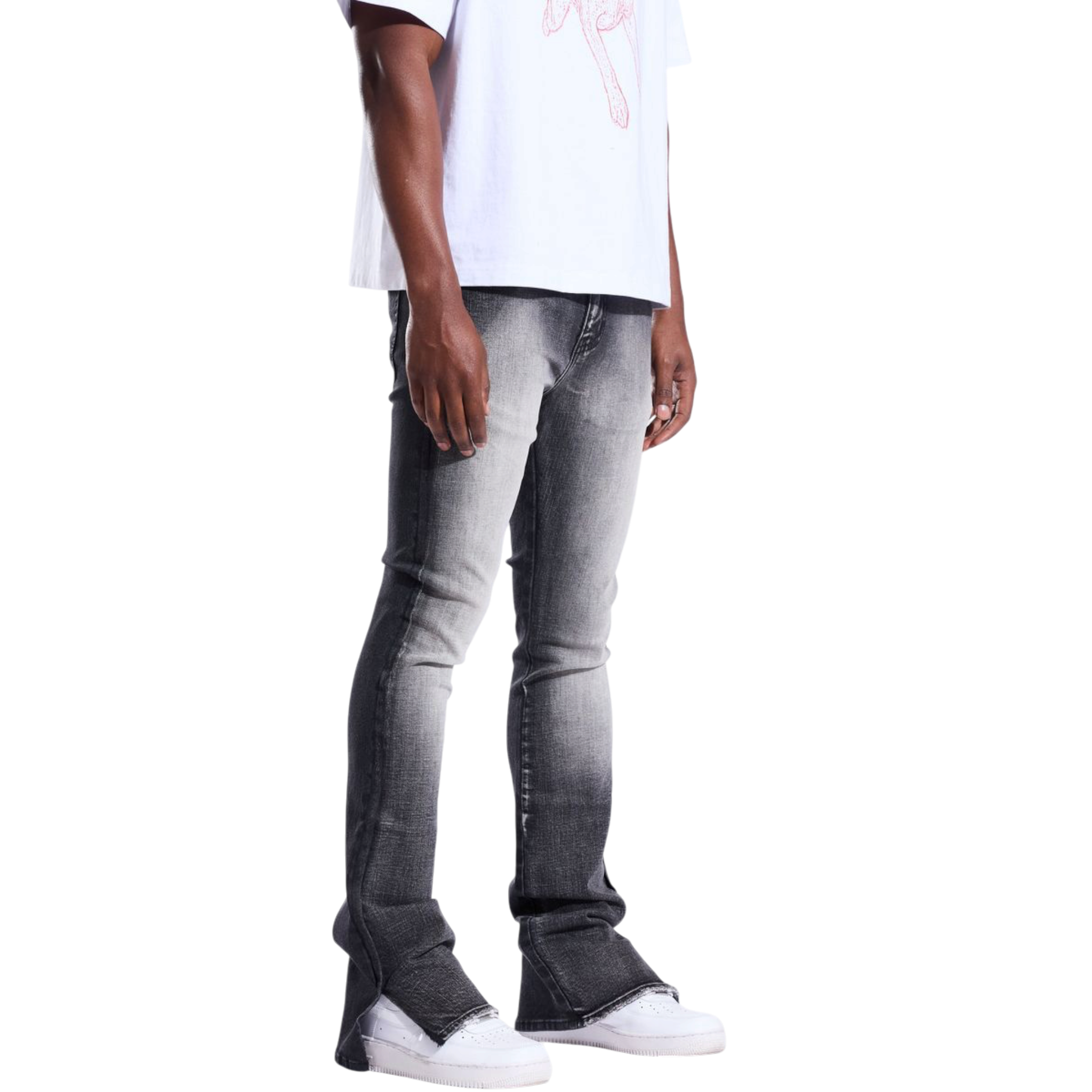 Crysp Denim Arch Flare (Grey Wash)