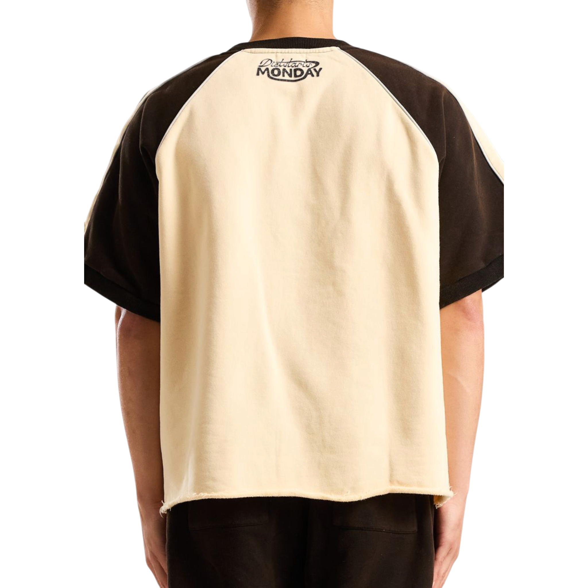 Diet Starts Monday Heaven Or Hell Raglan Tee (Cream/Vintage Black)