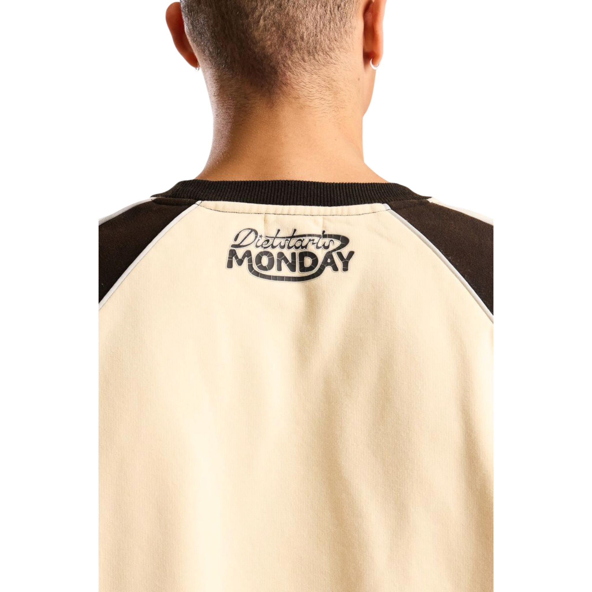 Diet Starts Monday Heaven Or Hell Raglan Tee (Cream/Vintage Black)