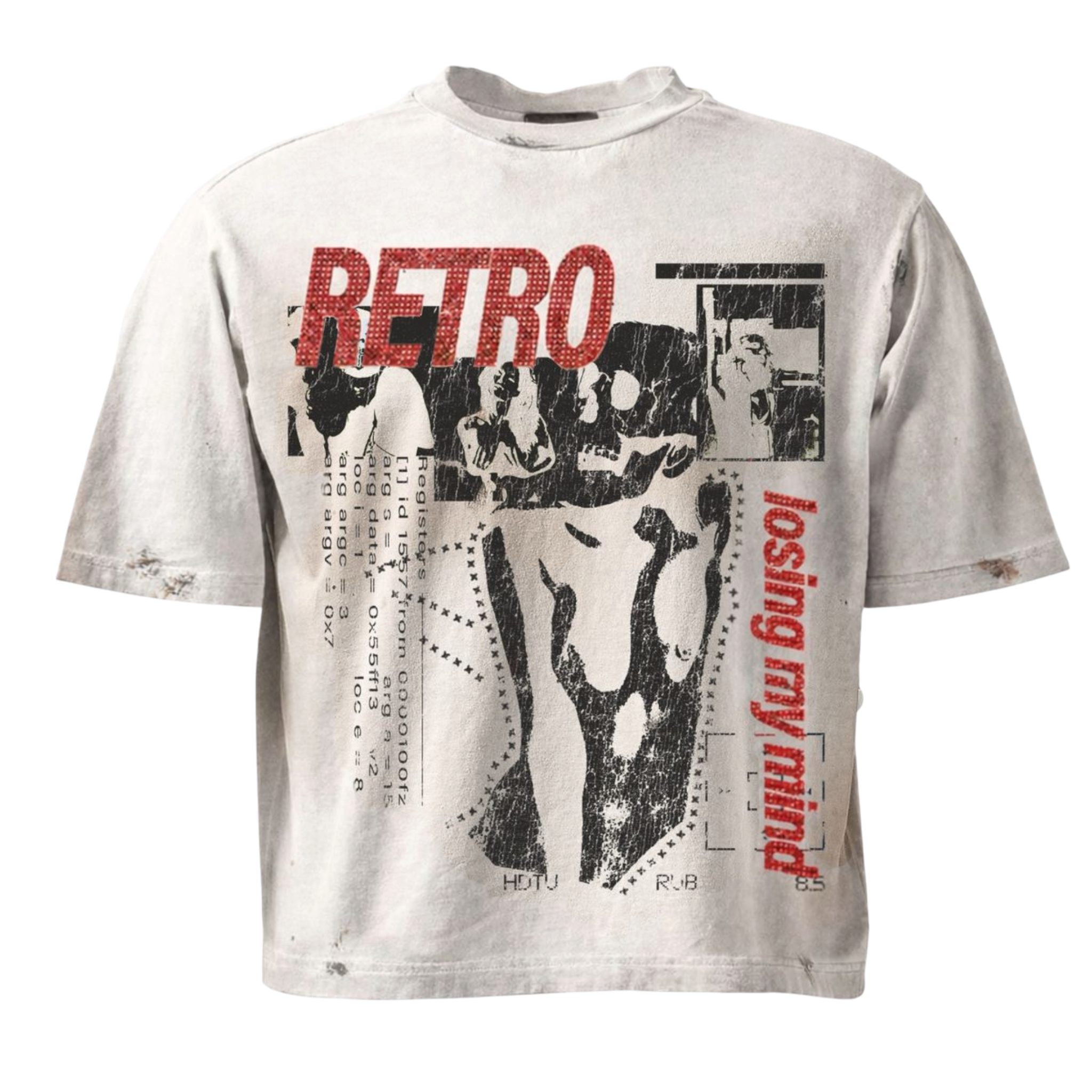 Retrovert Bone Crusher Rhinestone T-Shirt