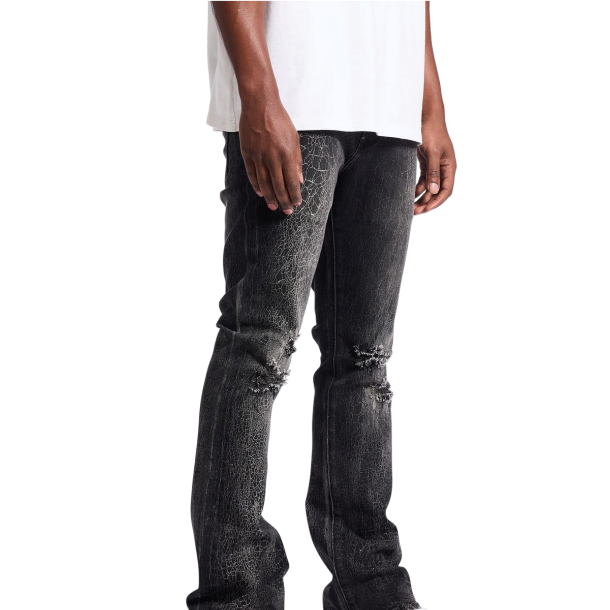 Embellish Ghost Flare Jeans
