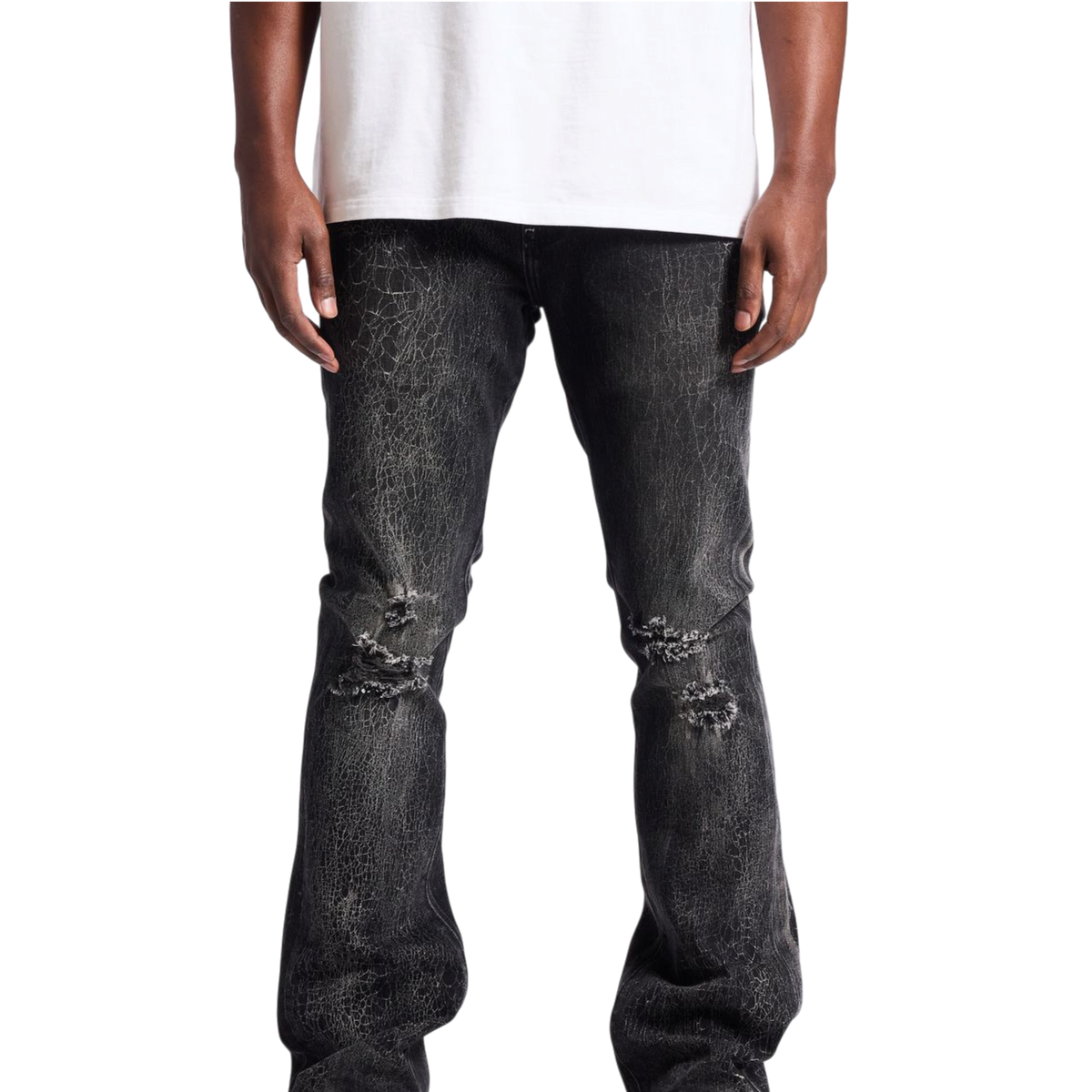 Embellish Ghost Flare Jeans