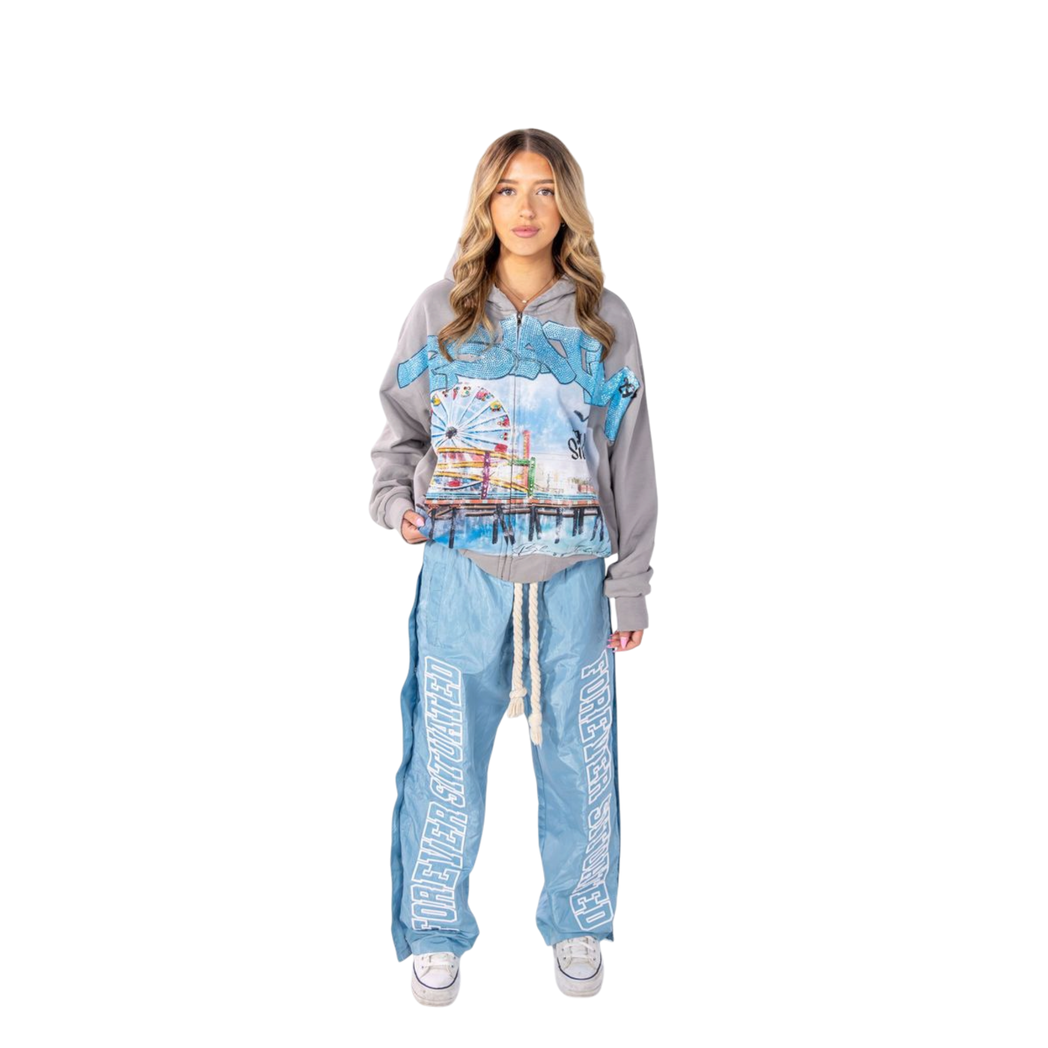 Forever Situated Psalm Grey Zip Up