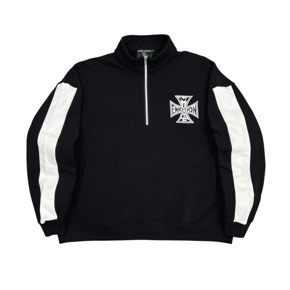 Mixed Emotions Black “Quarter” Zip Jacket