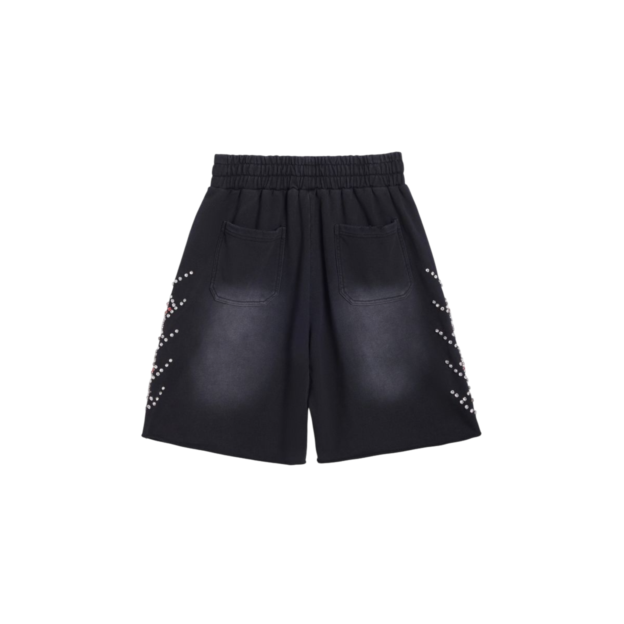 Forever Situated Red Rhinestone Terry Short