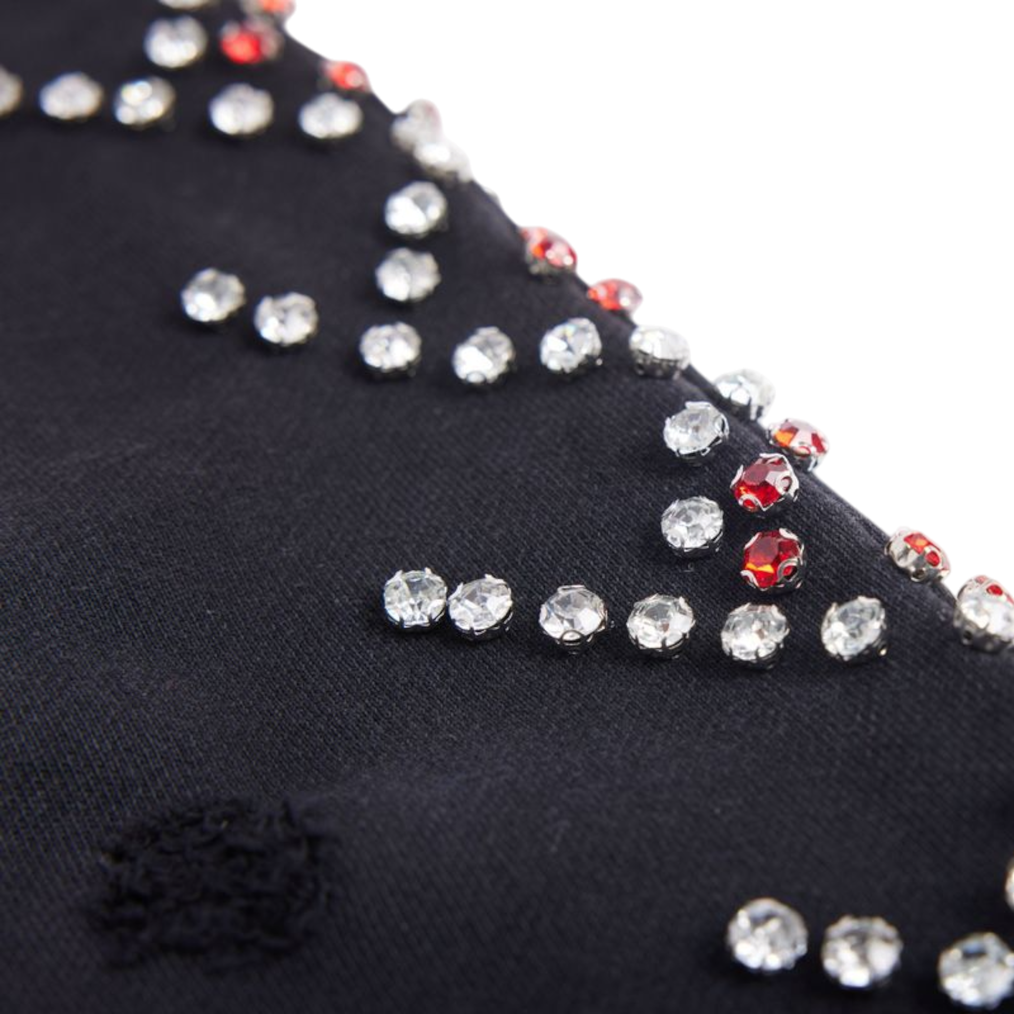 Forever Situated Red Rhinestone Terry Short