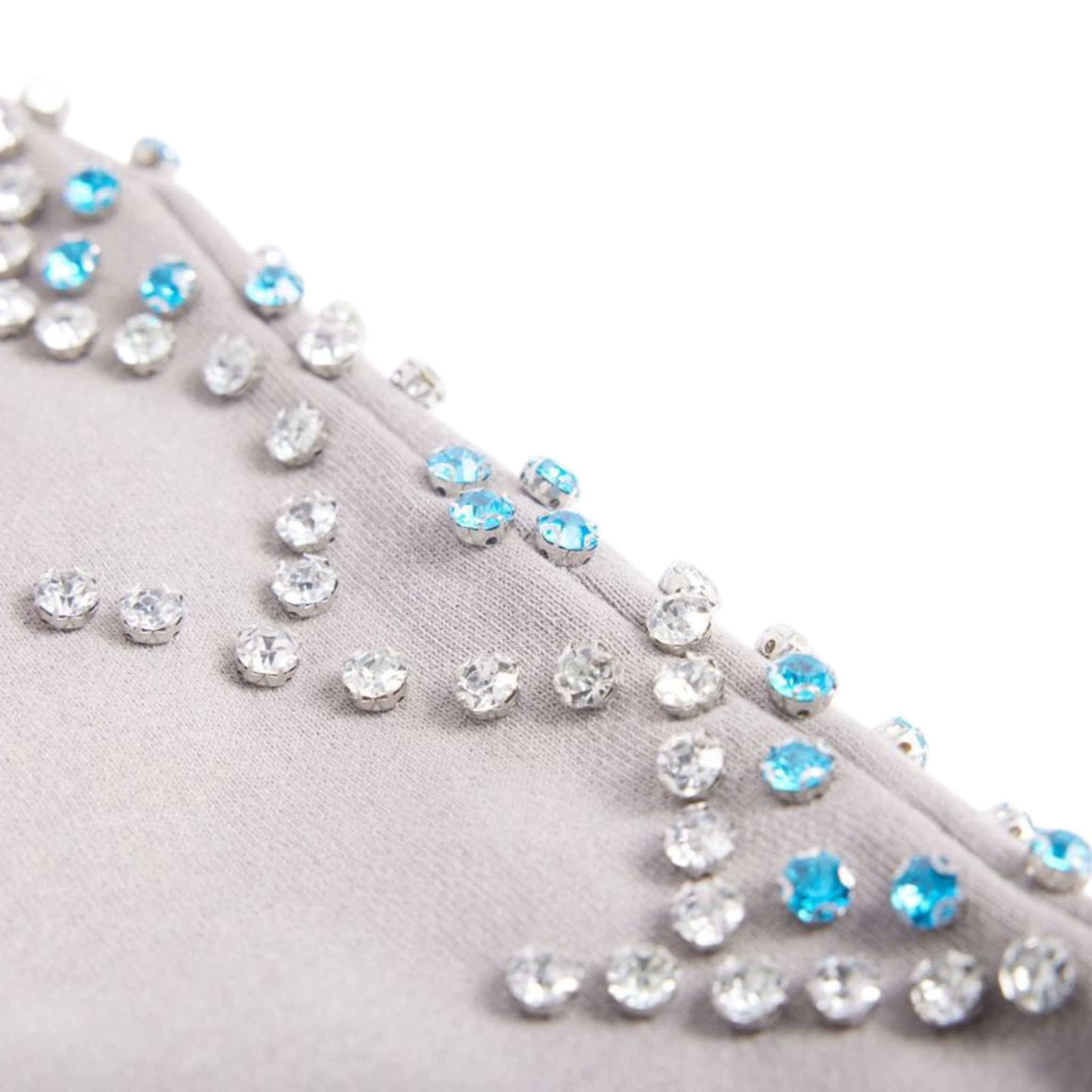 Forever Situated Blue Rhinestone Terry Short