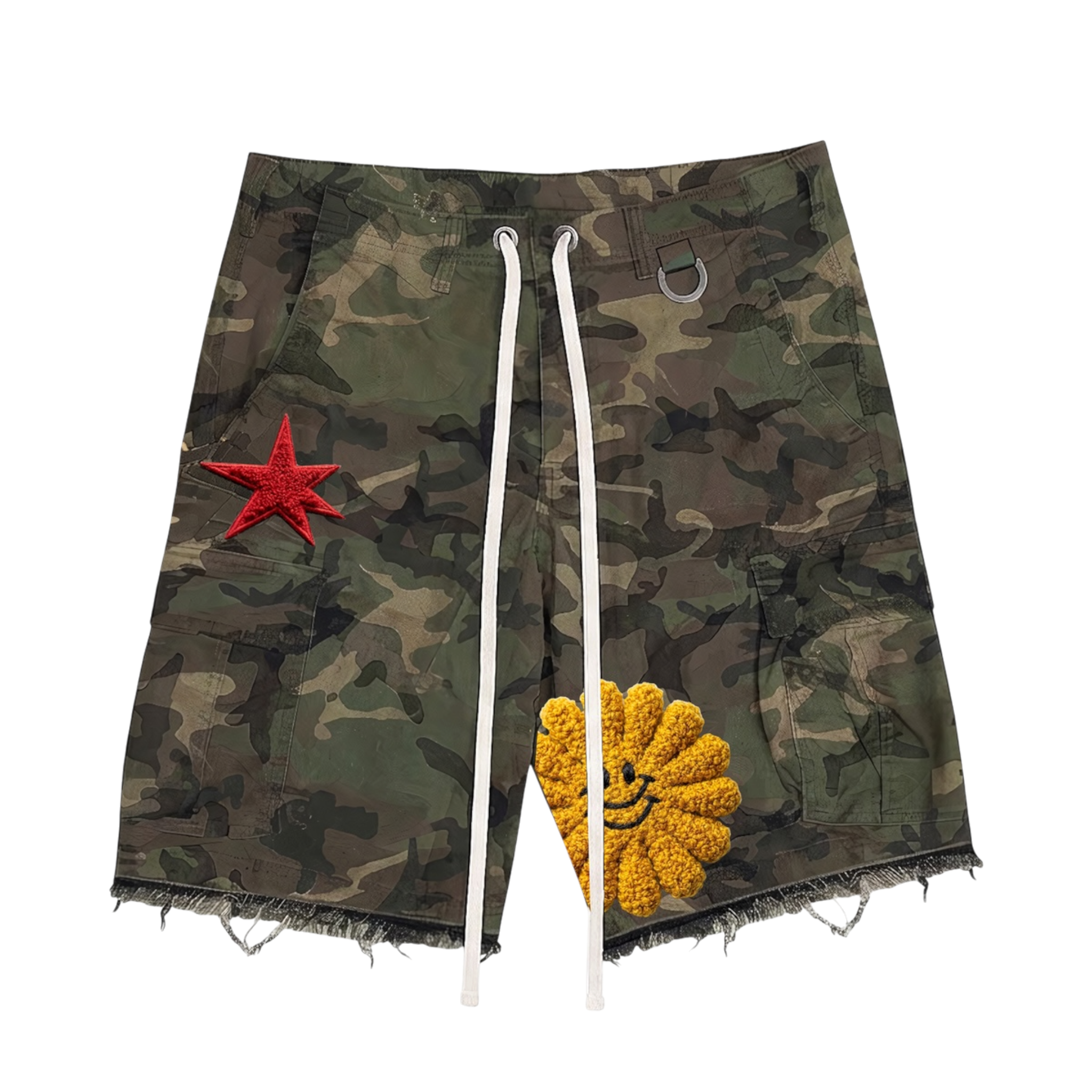 All Human "YAYO" Camo Shorts