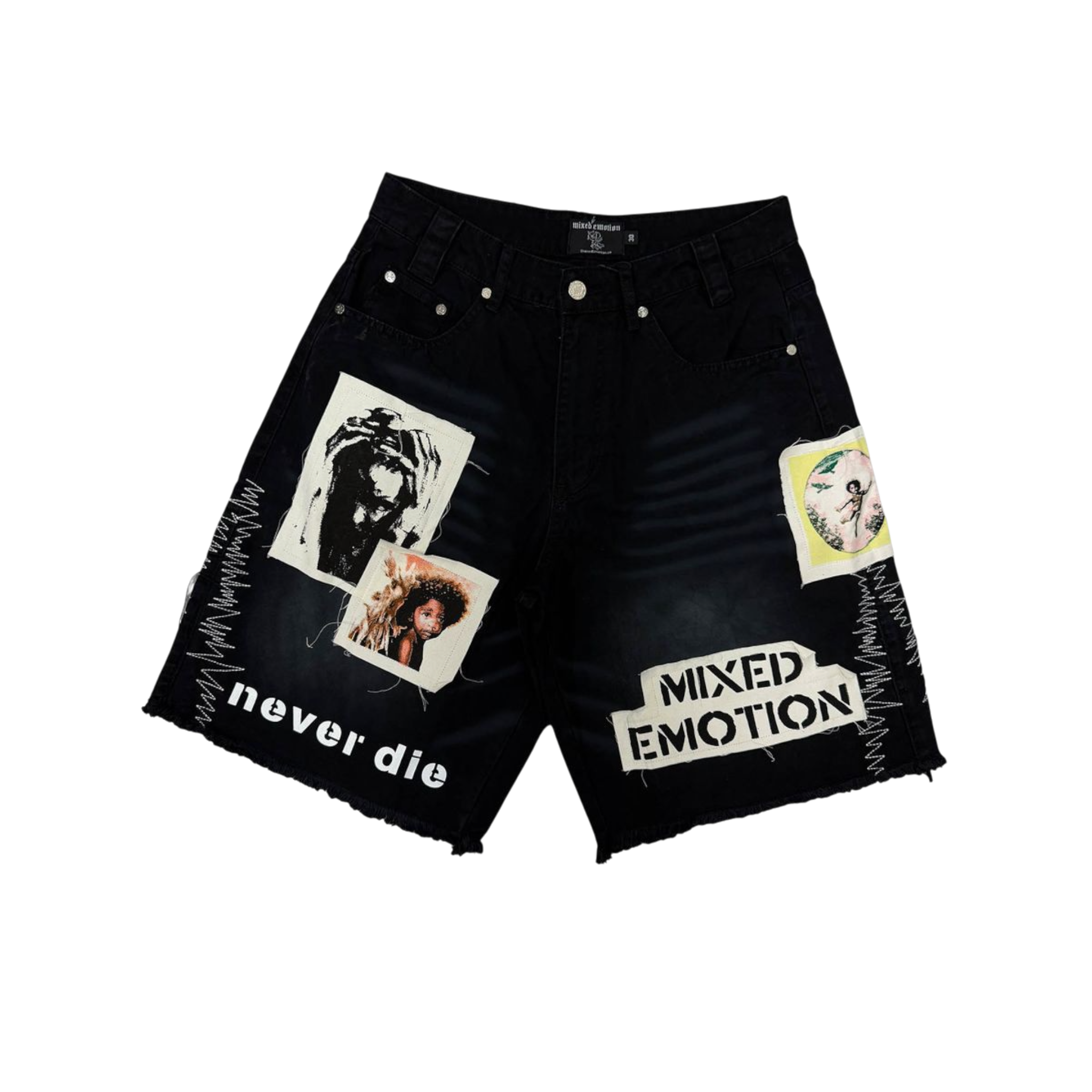 Mixed Emotions "Chaos" Carpenter Shorts (Black)