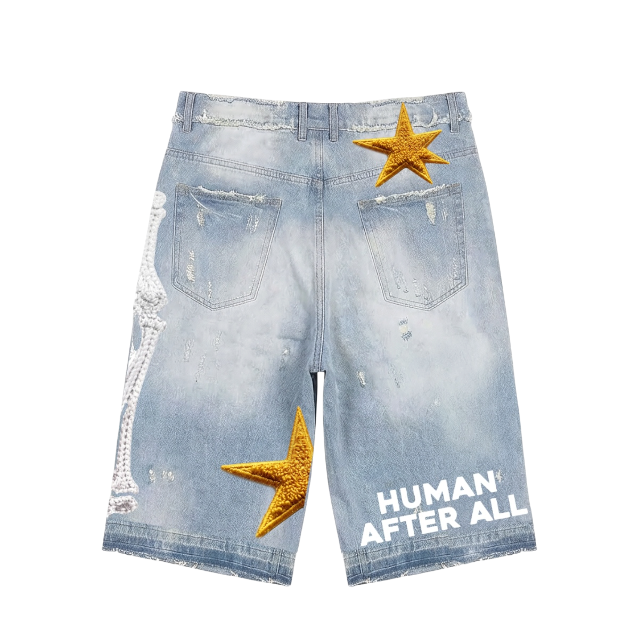 All Human "Kerosene" Denim Shorts