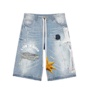 All Human "Kerosene" Denim Shorts