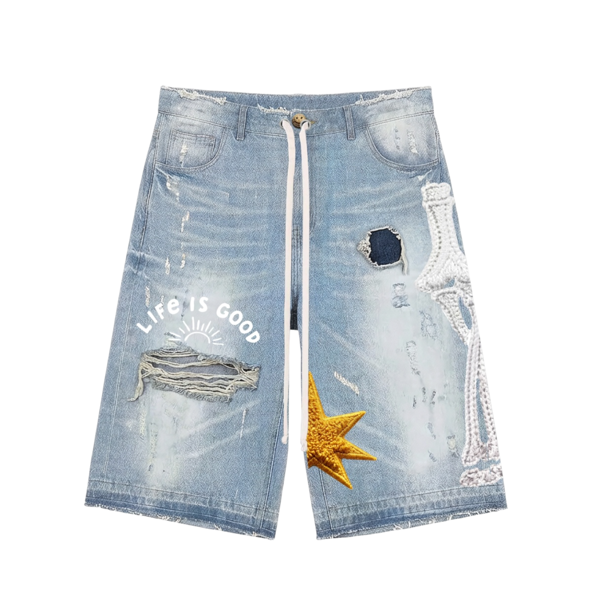 All Human "Kerosene" Denim Shorts