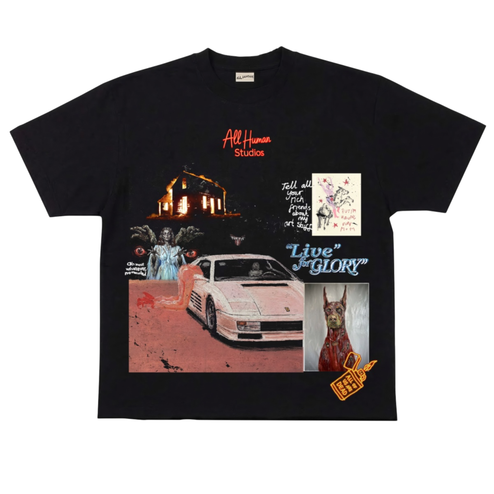 All Human White Ferrari Tee