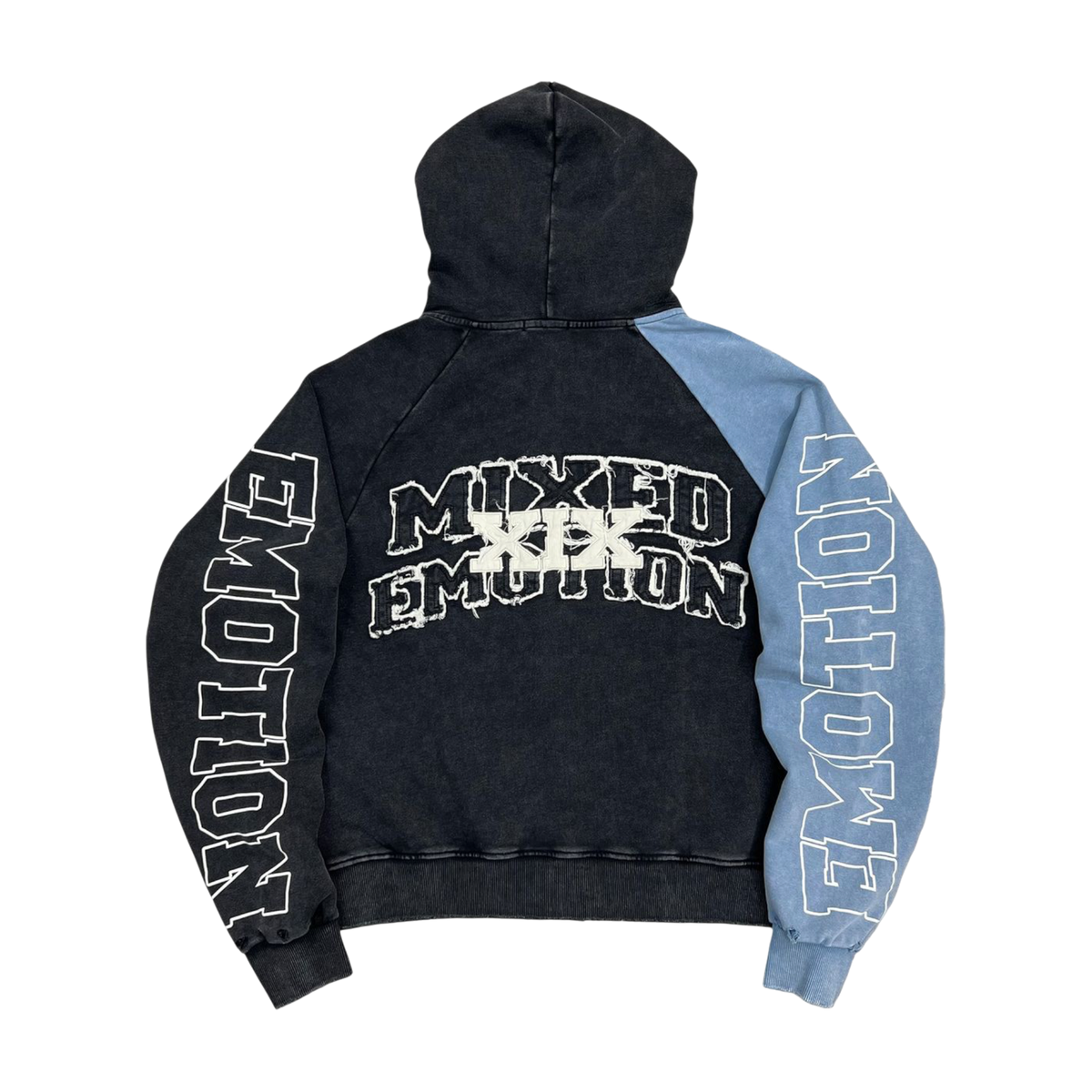 Mixed Emotions Blue “Split Decision” Hoodie