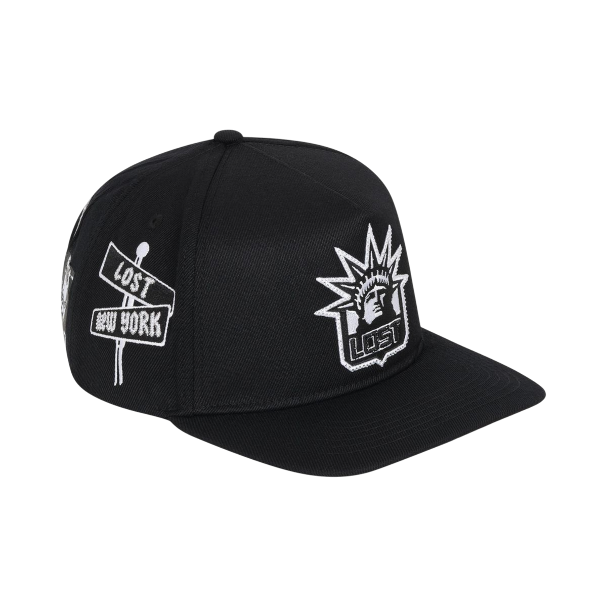 Lost Intricacy Black/ Silver Liberty Cap