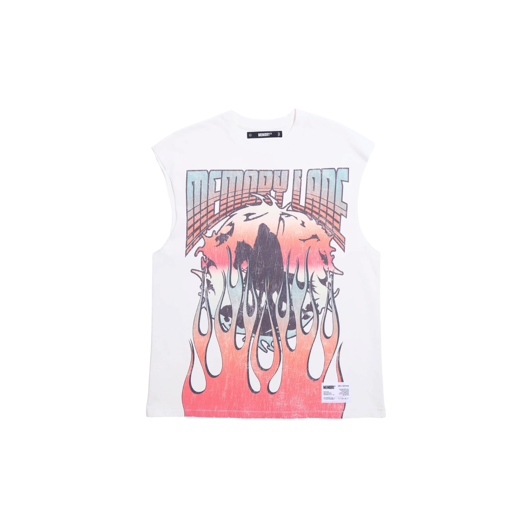 Memory Lane Global Fire Sleeveless Tee