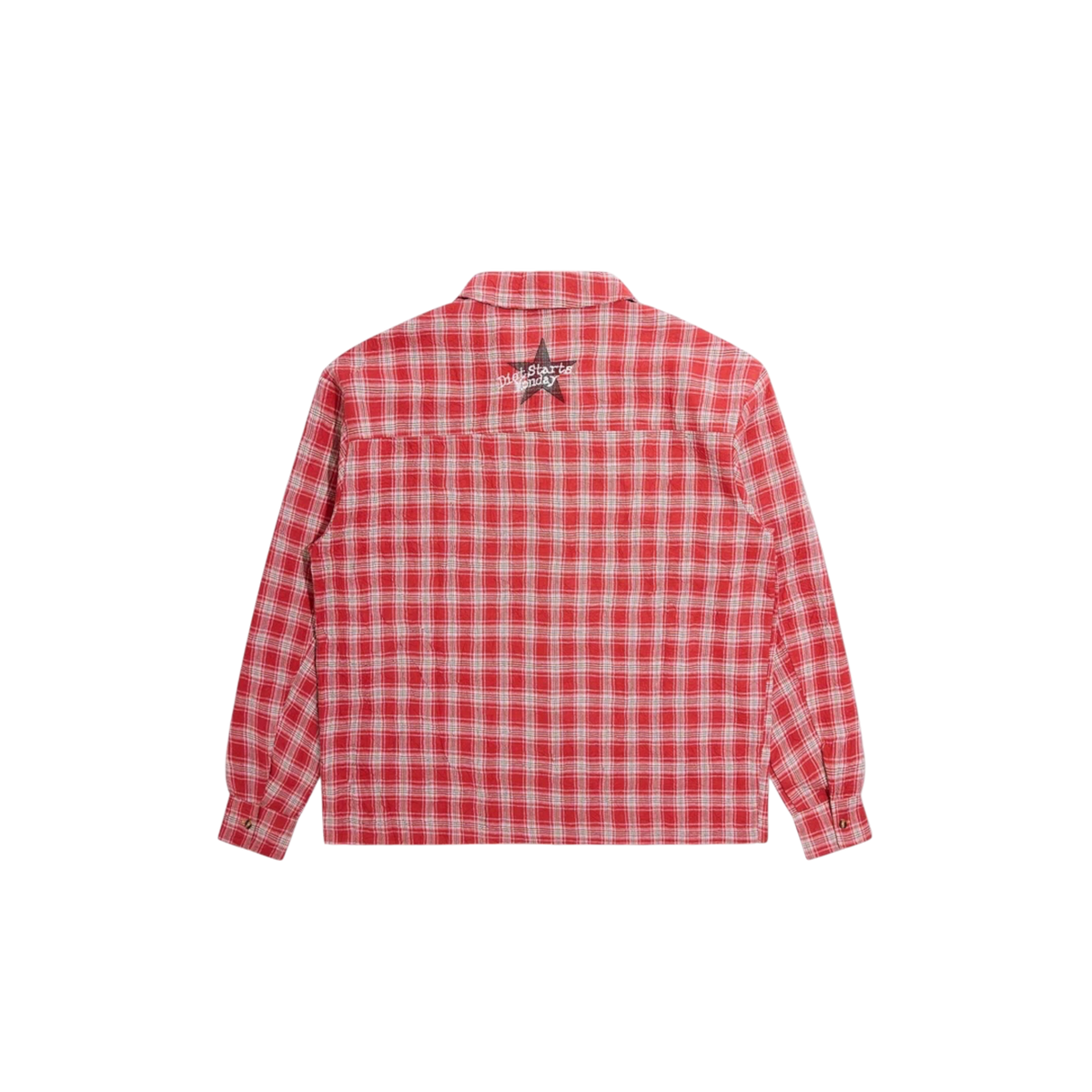 Diet Starts Monday Crinkled Flannel (Red/White)