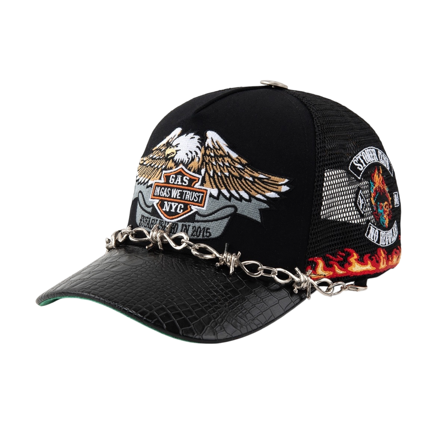Gas biker trucker hat
