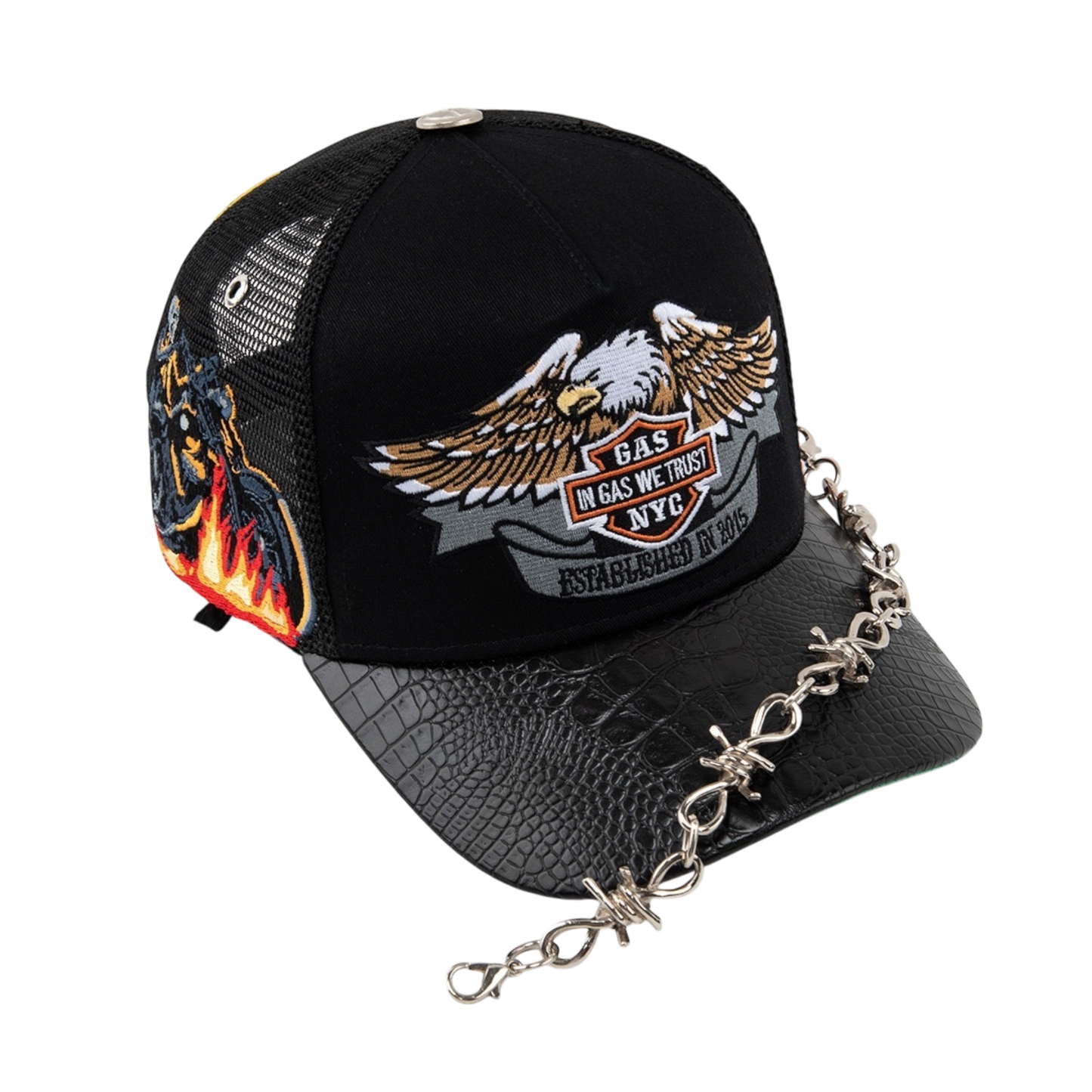 Gas biker trucker hat