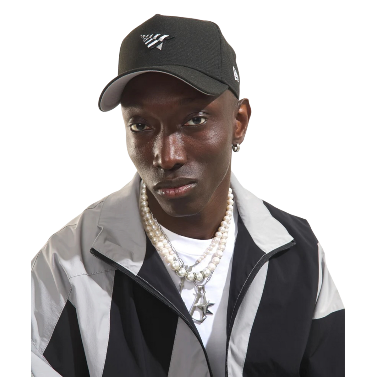 Paper Planes The B-Side Crown 9Forty A-Frame Snapback Hat (Black)