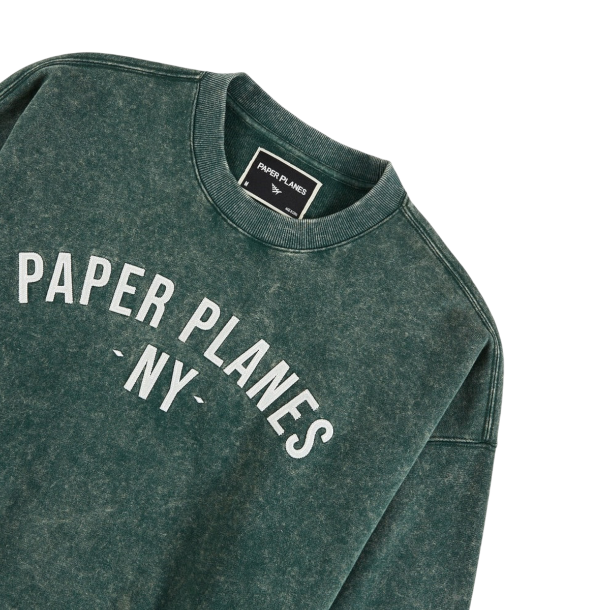 Paper Planes NY Felt Crewneck