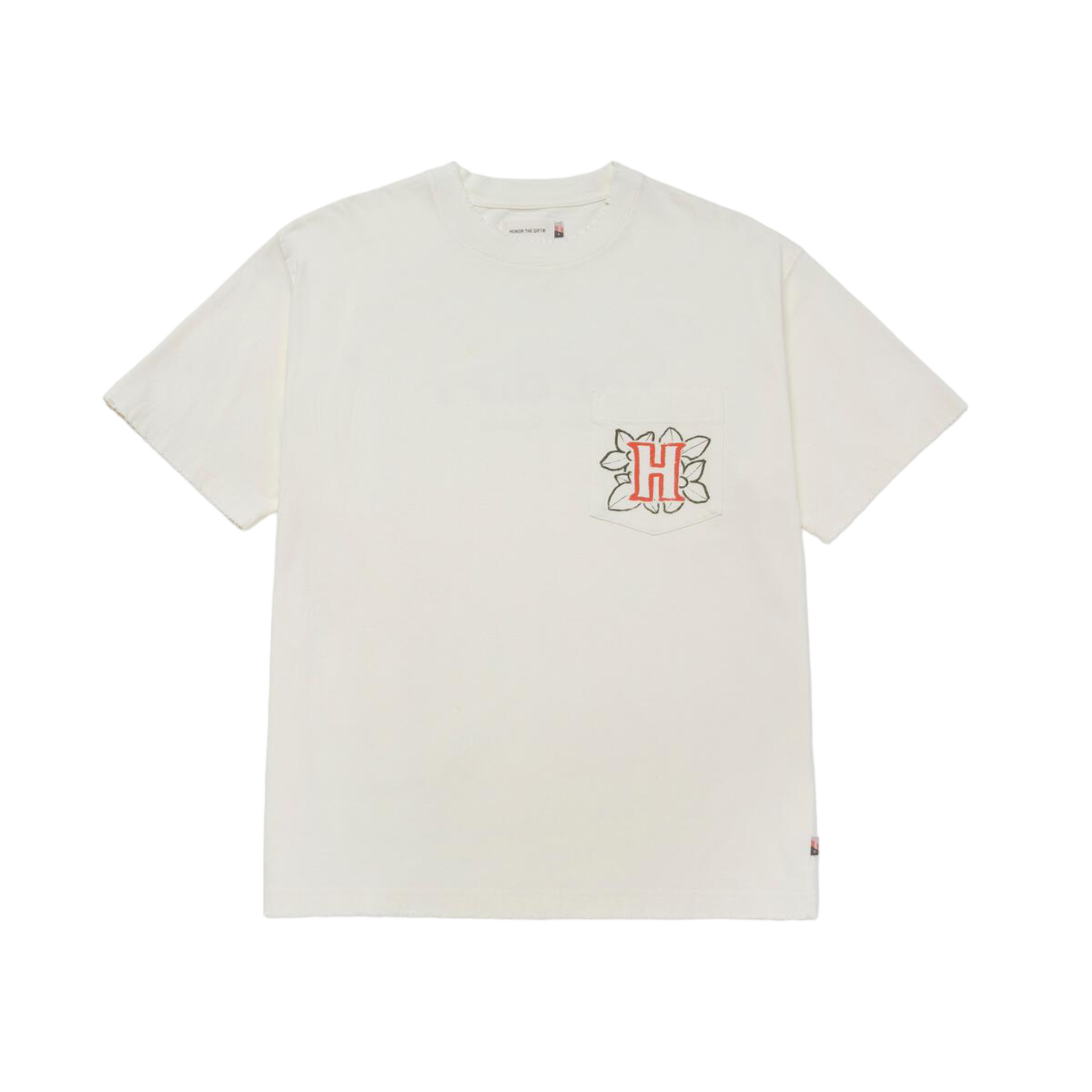Honor The Gift Floral Pocket T-Shirt - Bone