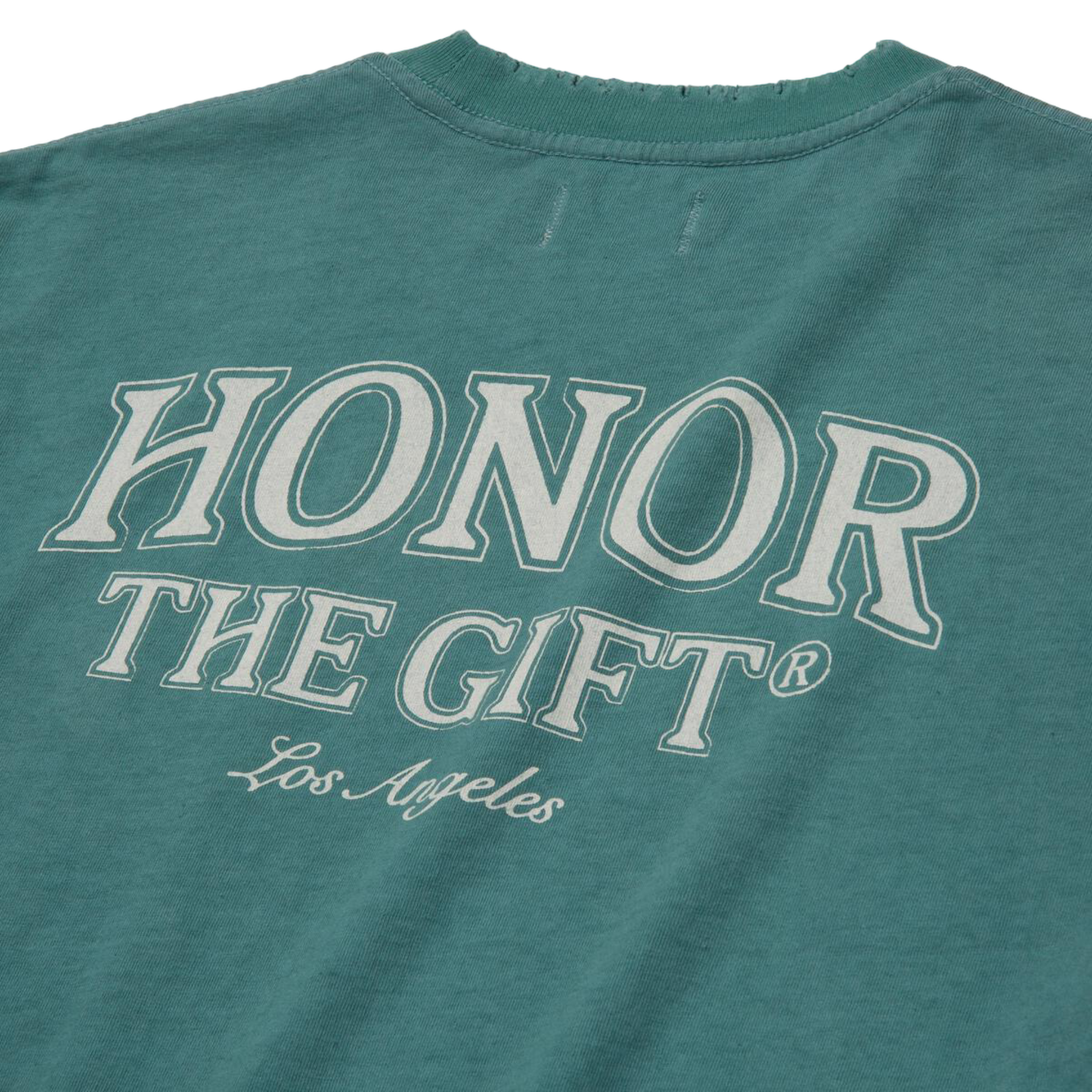Honor The Gift Floral Pocket T-Shirt - Teal